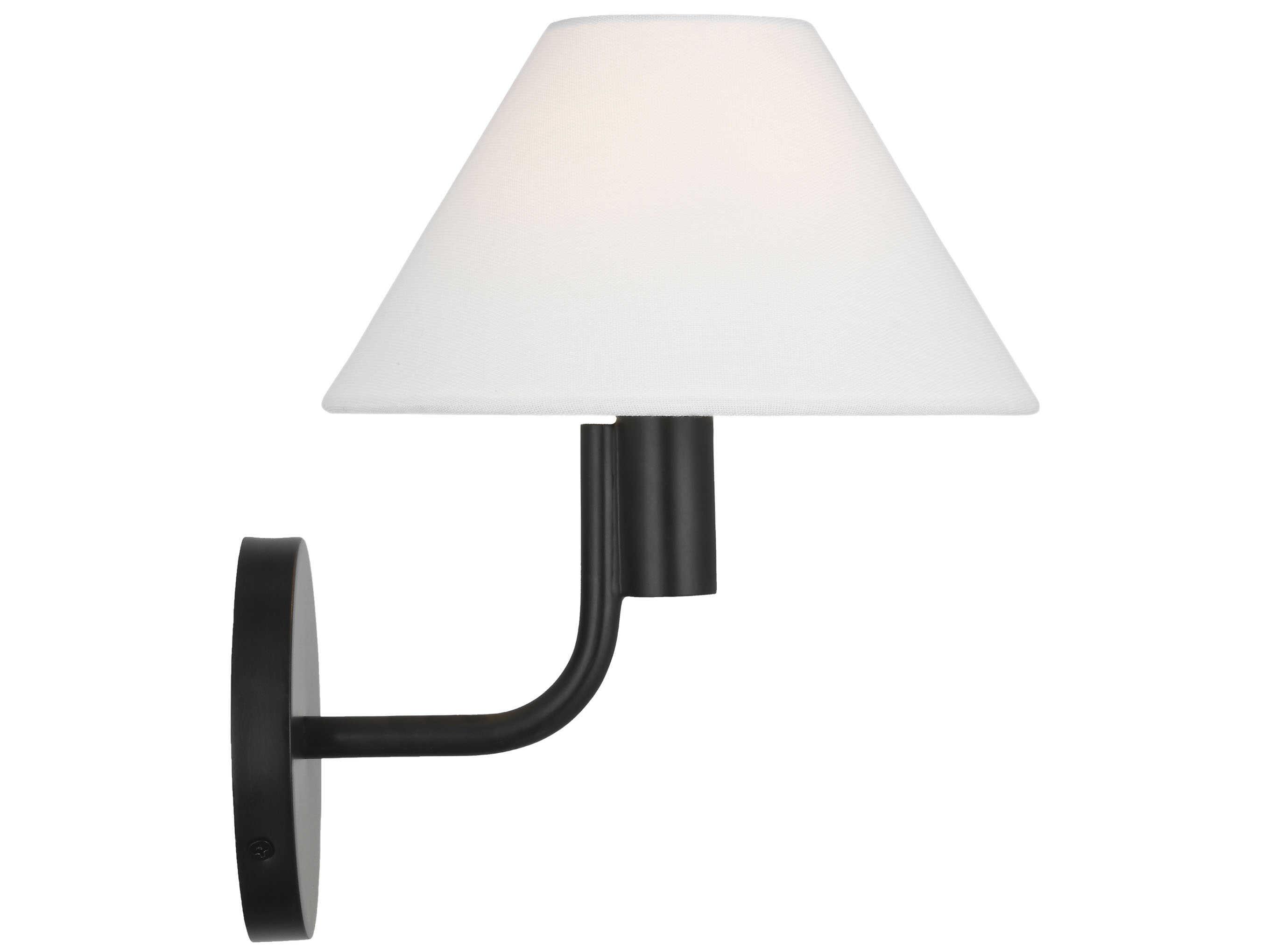 Visual Comfort Studio Colfax 1-Light Aged Iron Black Wall Sconce