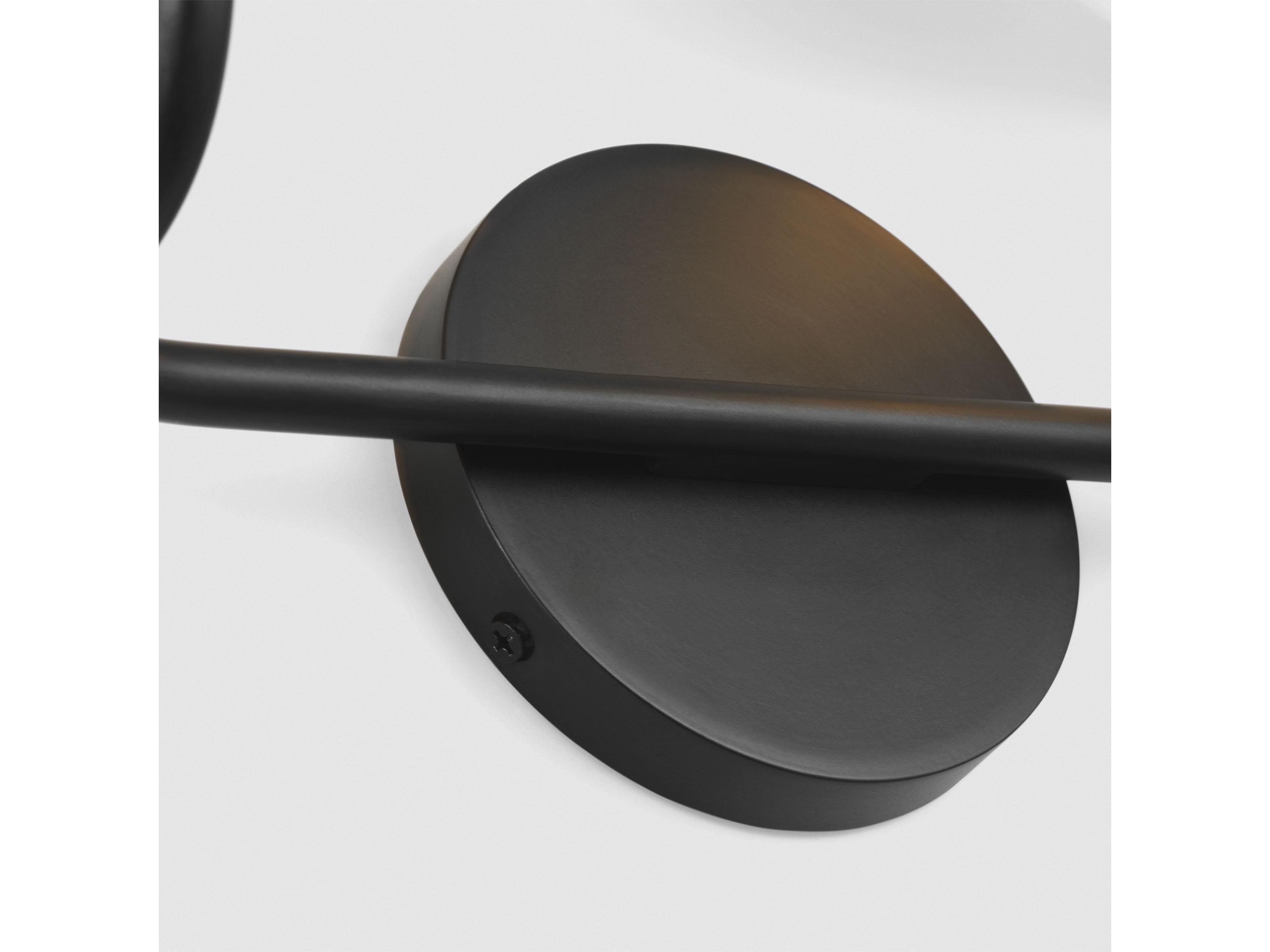 Visual Comfort Studio Colfax 2-Light Aged Iron Black Vanity Light