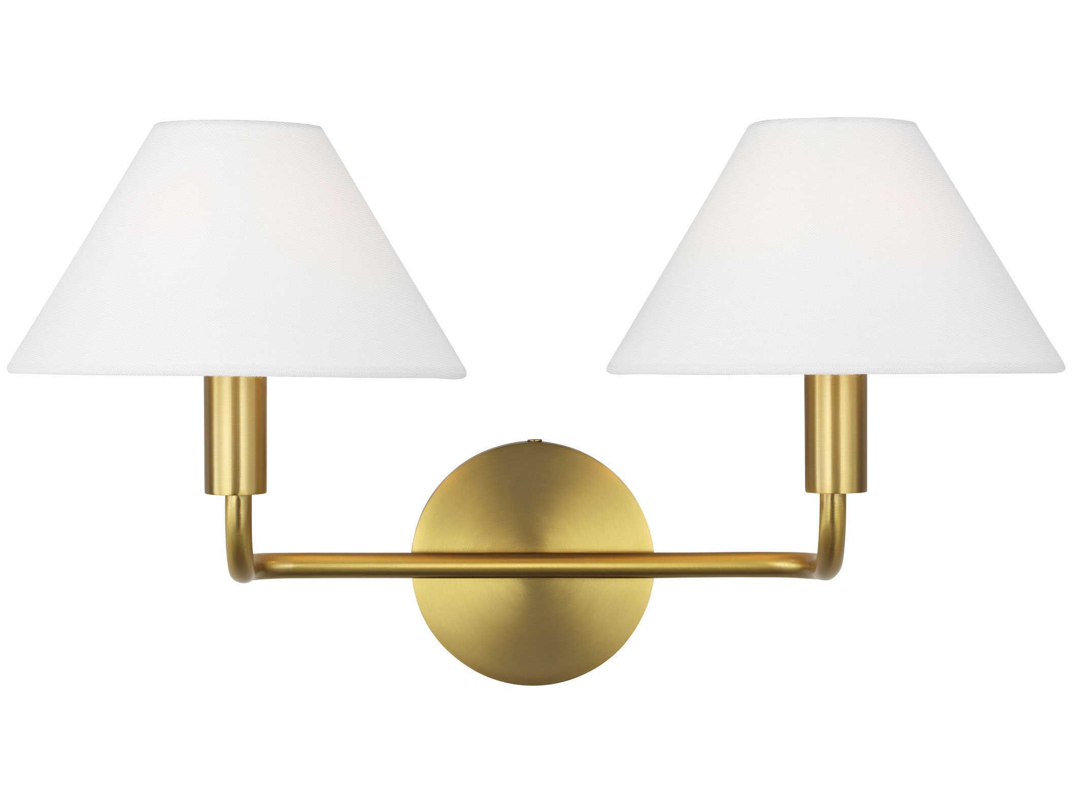 Visual Comfort Studio Colfax 2-Light Burnished Brass Vanity Light