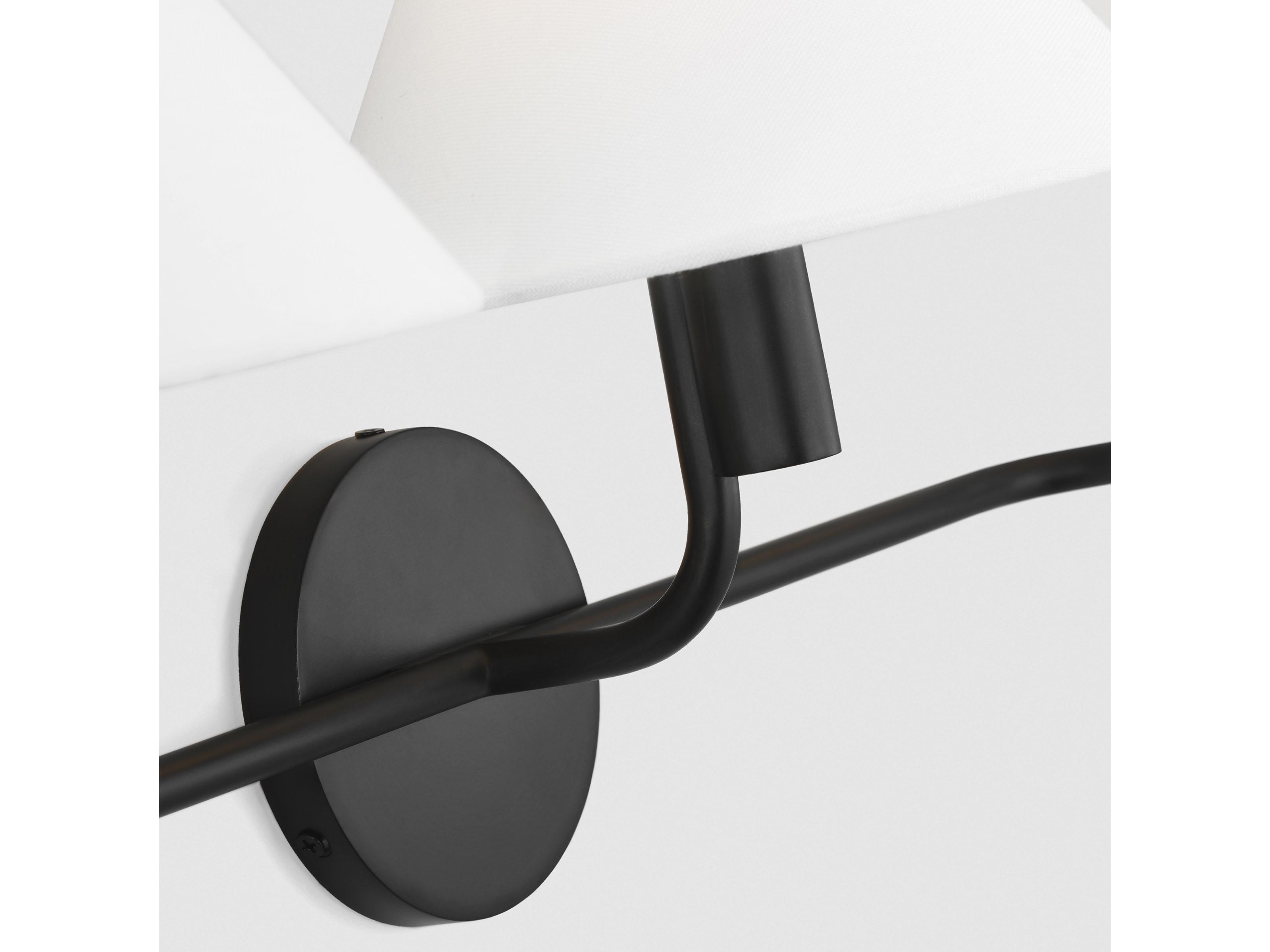 Visual Comfort Studio Colfax 3-Light Aged Iron Black Vanity Light