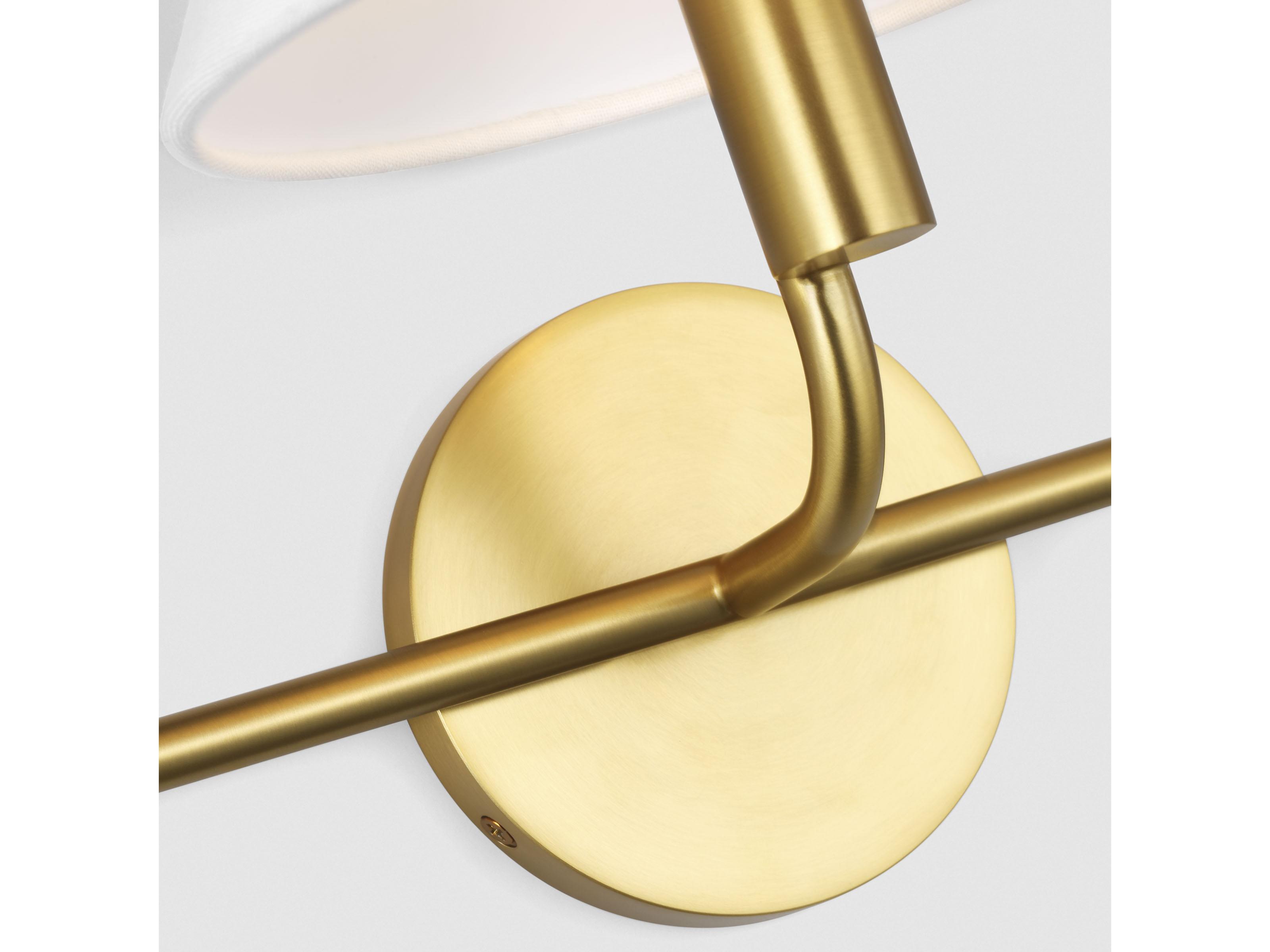 Visual Comfort Studio Colfax 3-Light Burnished Brass Vanity Light