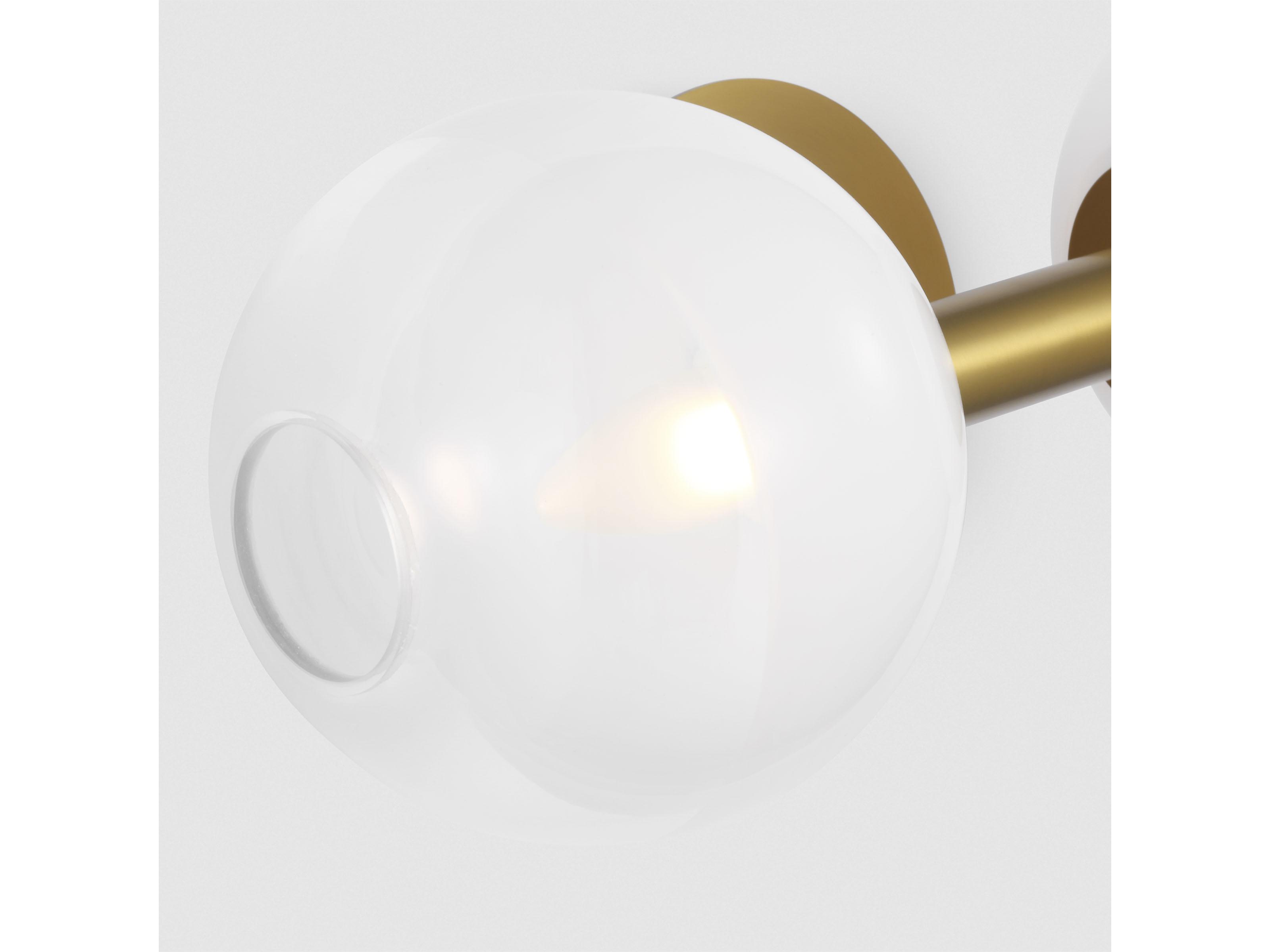 Visual Comfort Studio Torian 2-Light Burnished Brass Vanity Light