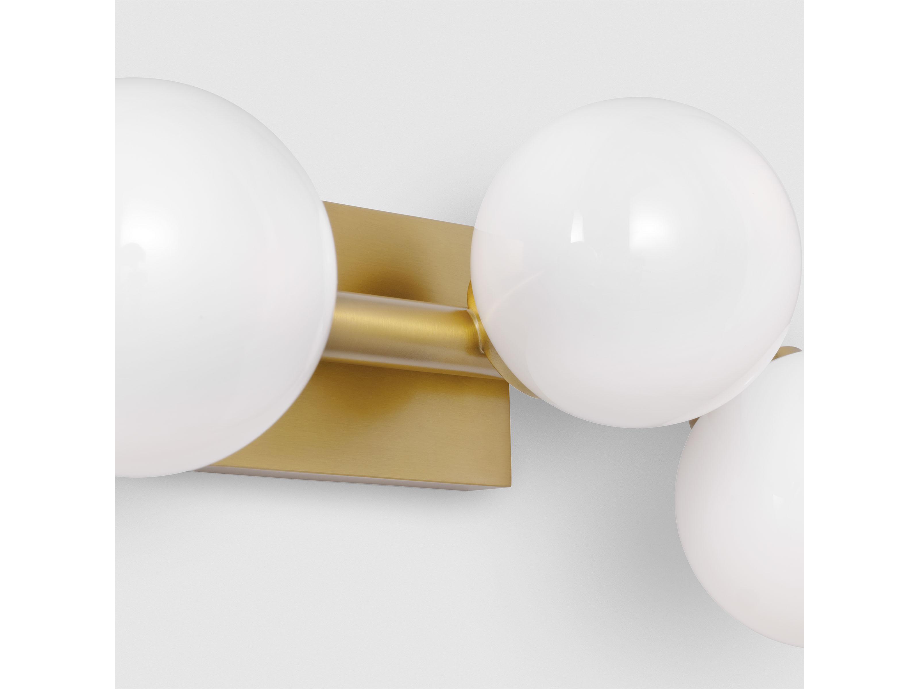 Visual Comfort Studio Altair 3-Light Burnished Brass Vanity Light