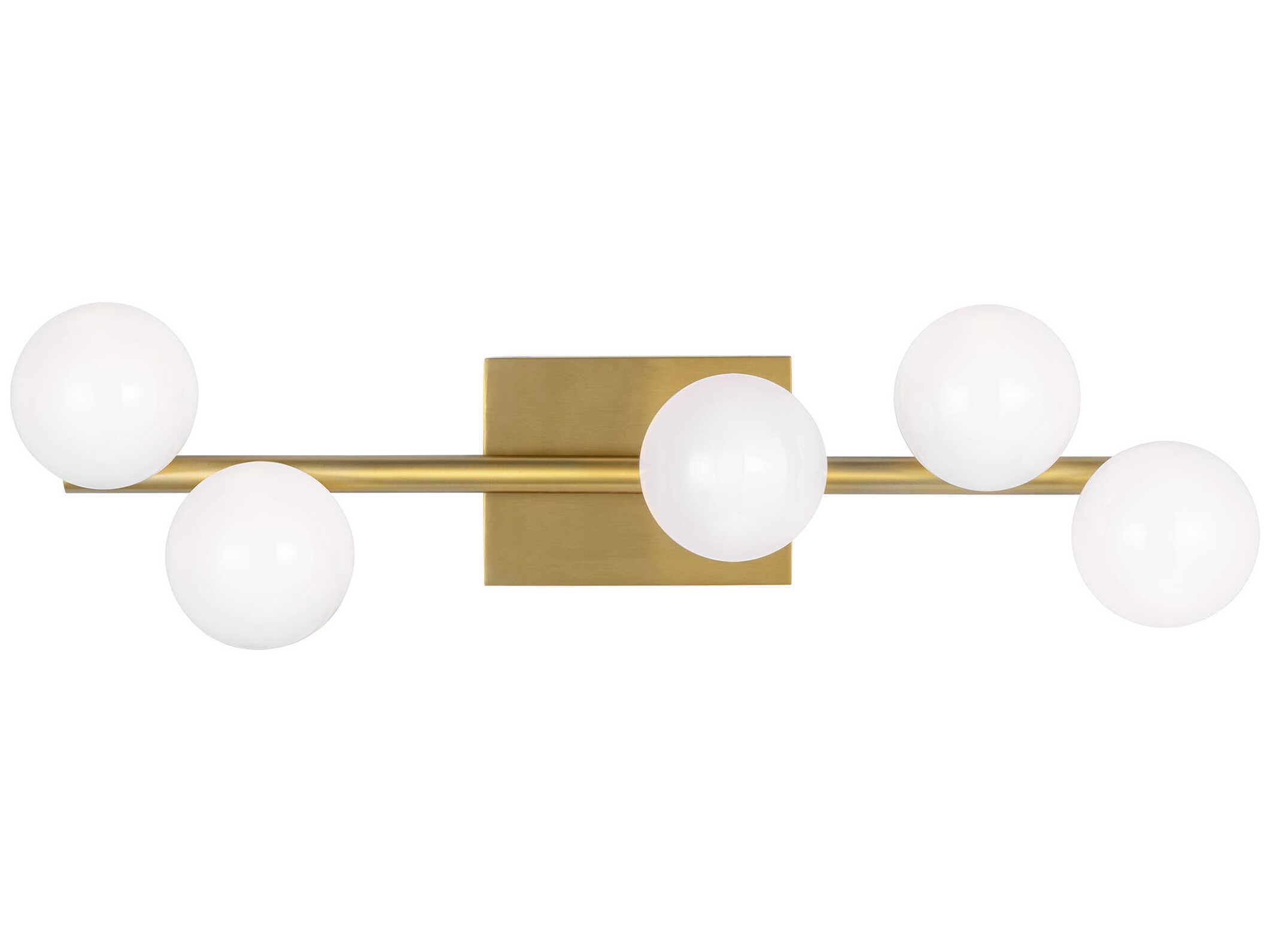 Visual Comfort Studio Altair 5-Light Burnished Brass Vanity Light
