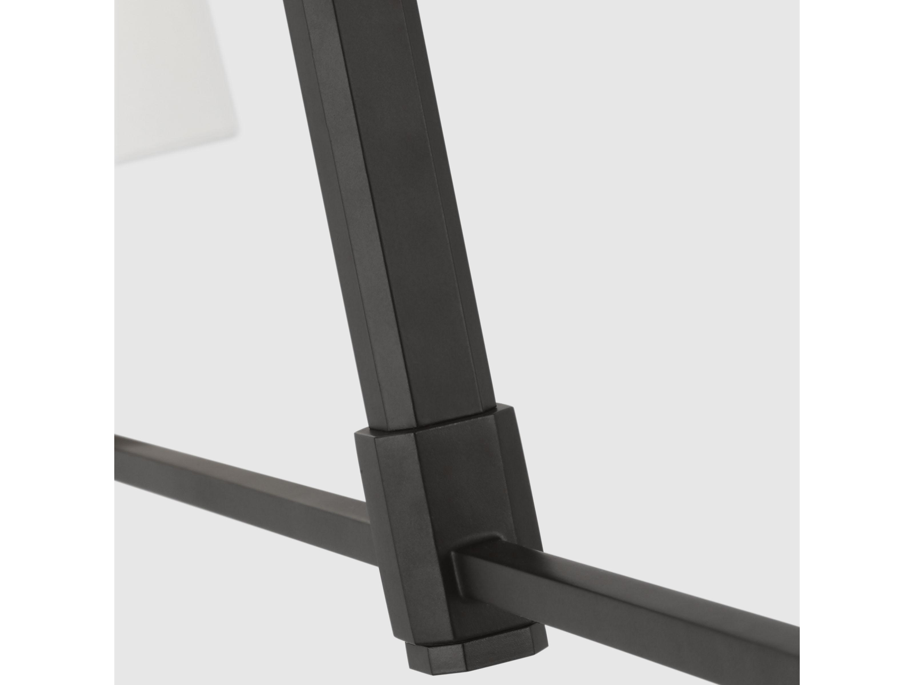 Visual Comfort Studio Danica 2-Light Aged Iron Black Linear Island Pendant