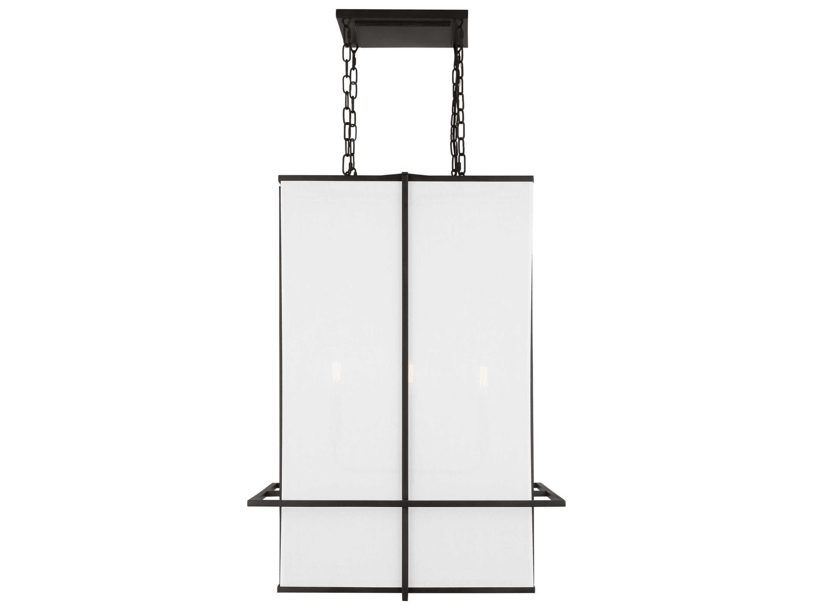 Visual Comfort Studio Dresden 4-Light Aged Iron Black Pendant