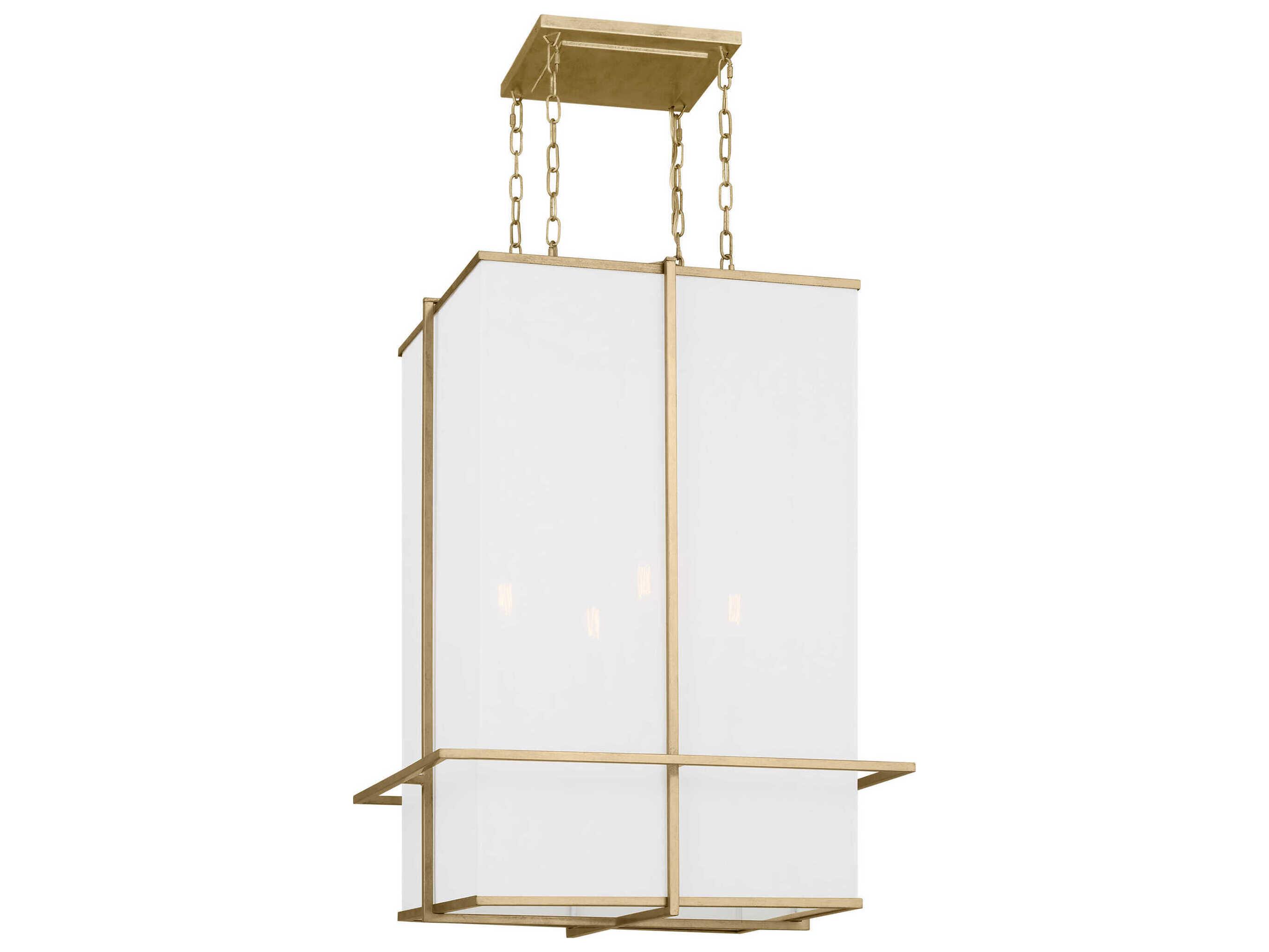 Visual Comfort Studio Dresden 4-Light Coastal Gild Gold Pendant