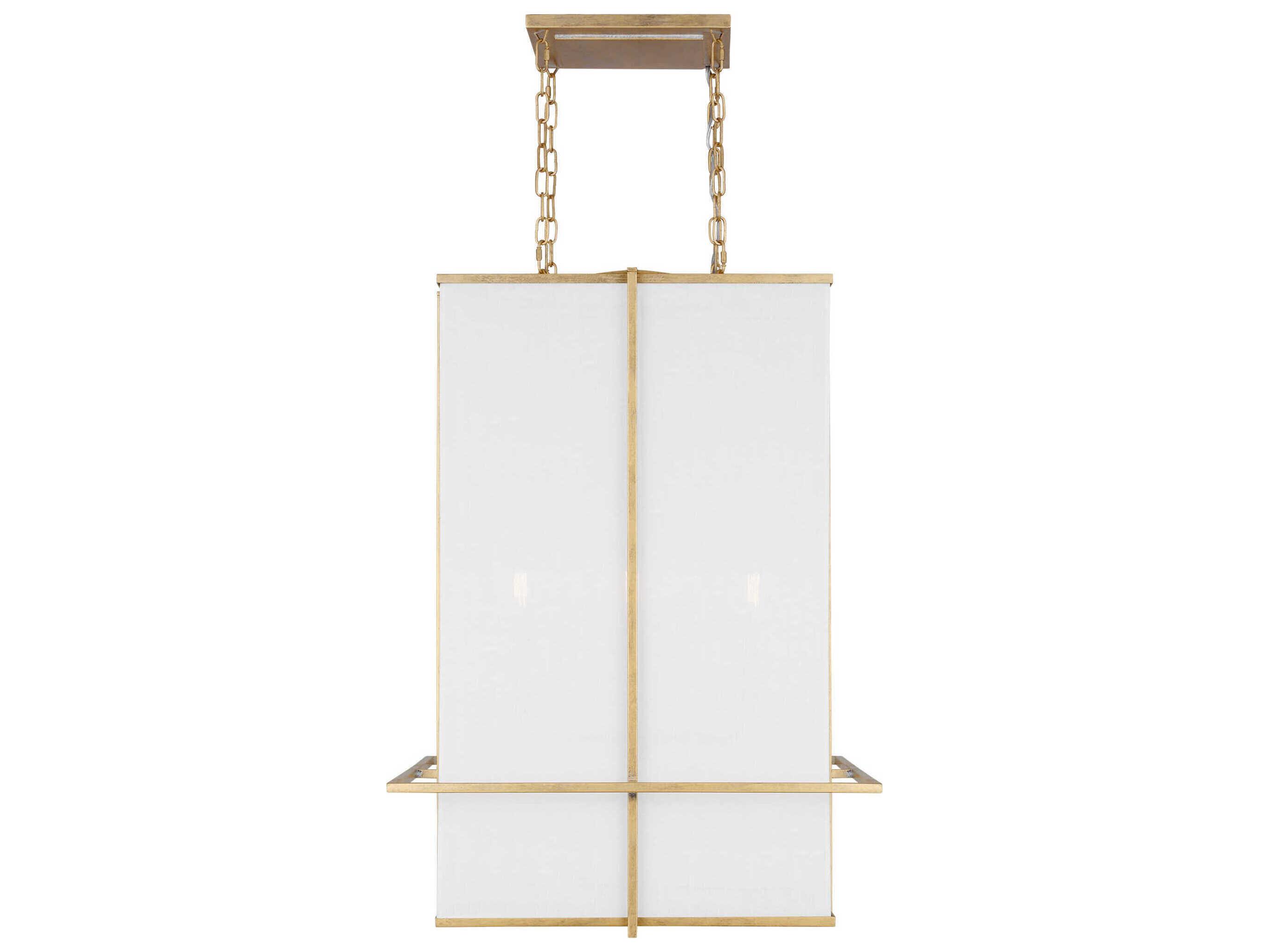 Visual Comfort Studio Dresden 4-Light Coastal Gild Gold Pendant
