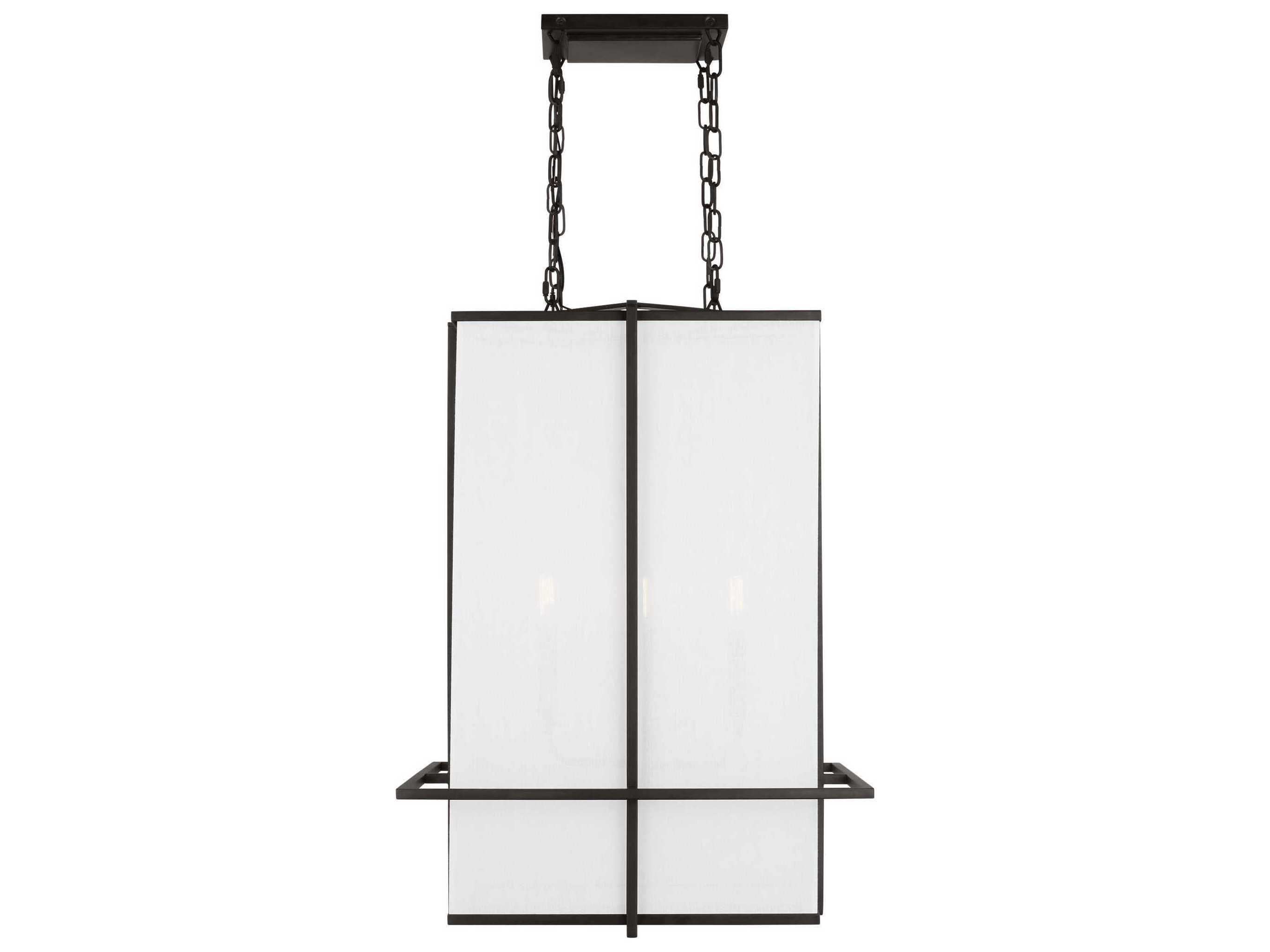 Visual Comfort Studio Dresden 4-Light Aged Iron Black Pendant