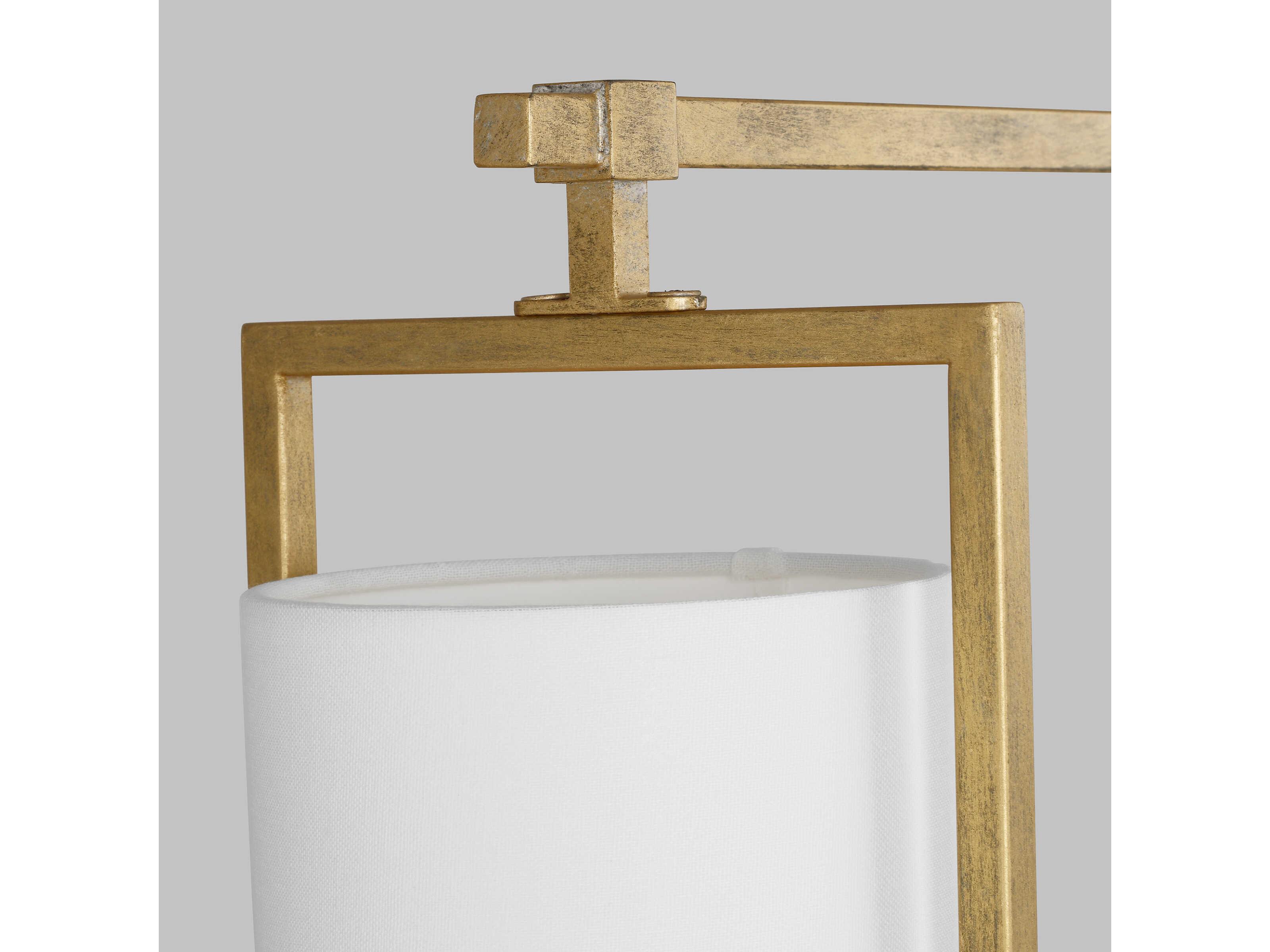 Visual Comfort Studio Sherwood 3-Light Coastal Gild Gold Cylinder Island Pendant