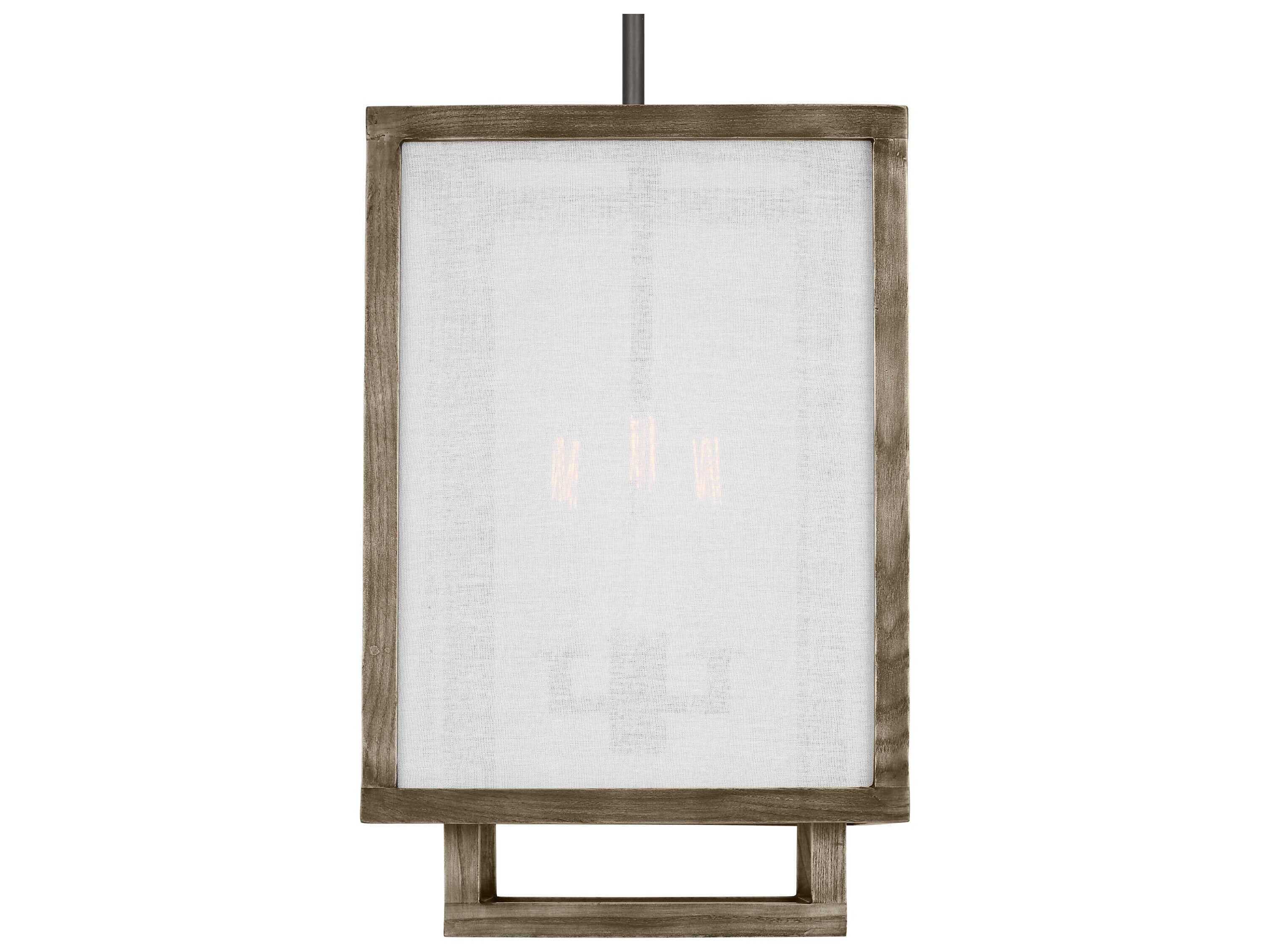 Visual Comfort Studio Brockway 3-Light Weathered Oak Wood Brown Mini Pendant