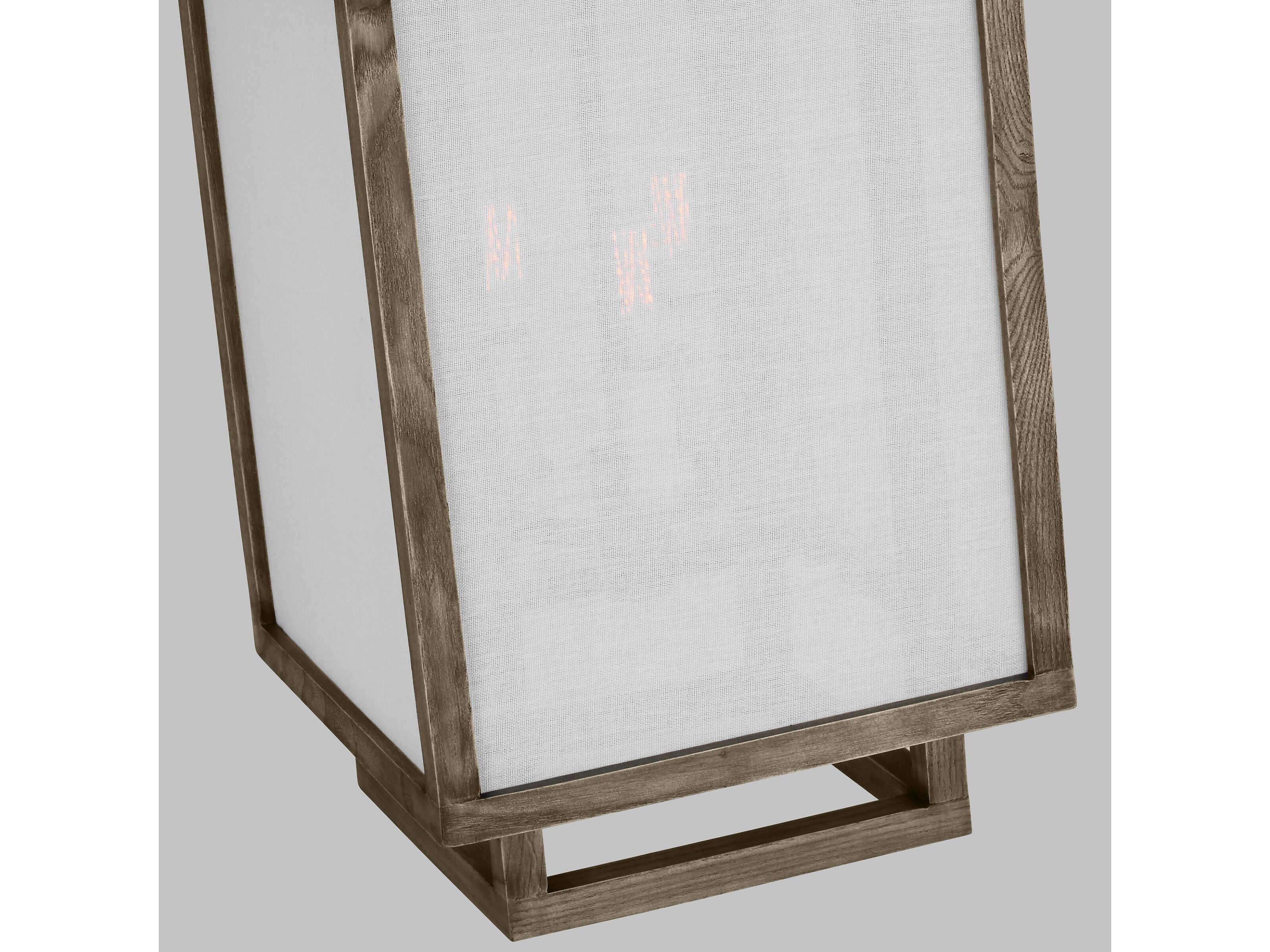 Visual Comfort Studio Brockway 3-Light Weathered Oak Wood Brown Mini Pendant