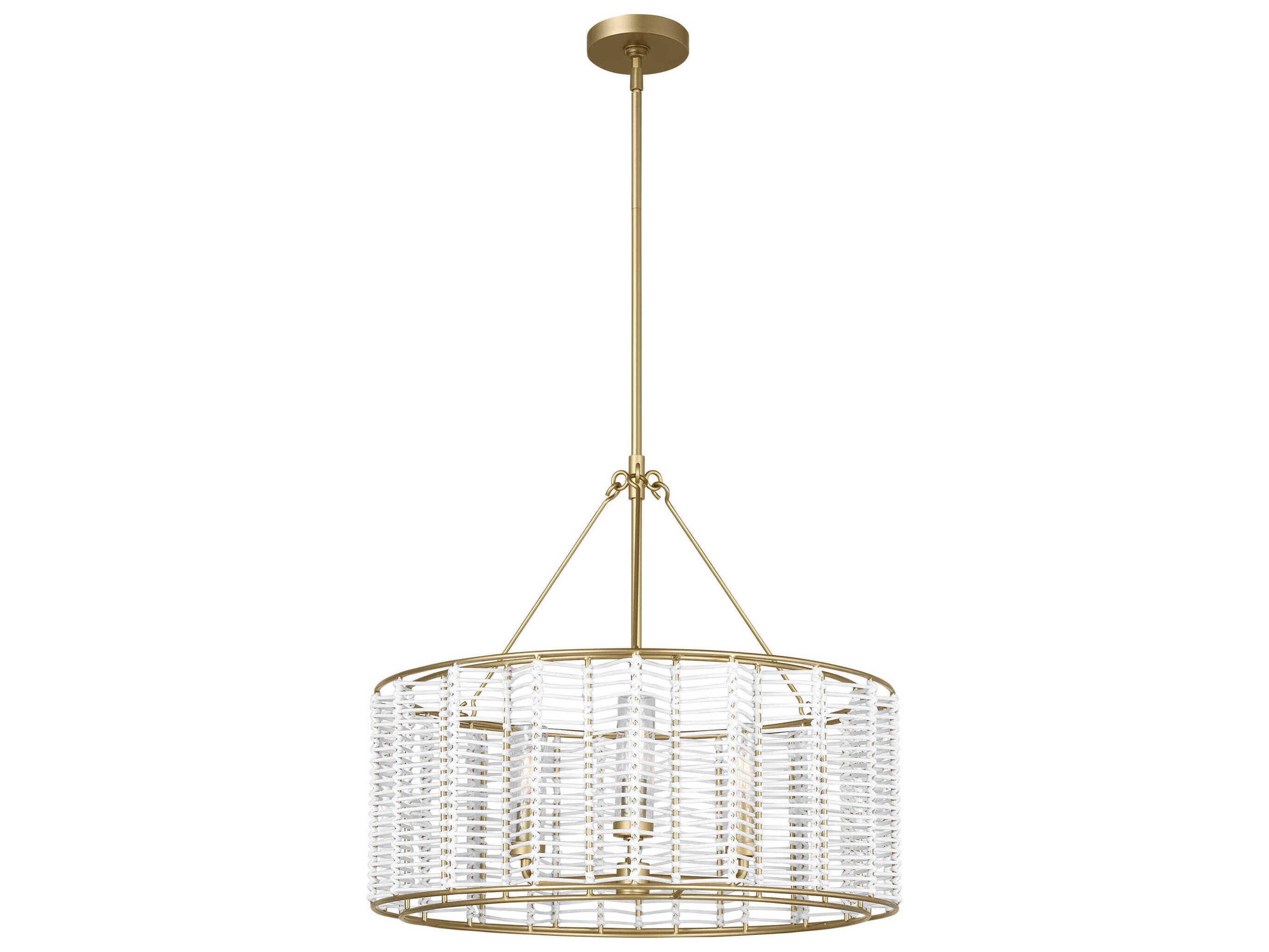 Visual Comfort Studio Winslow 3-Light Brass Candelabra Chandelier