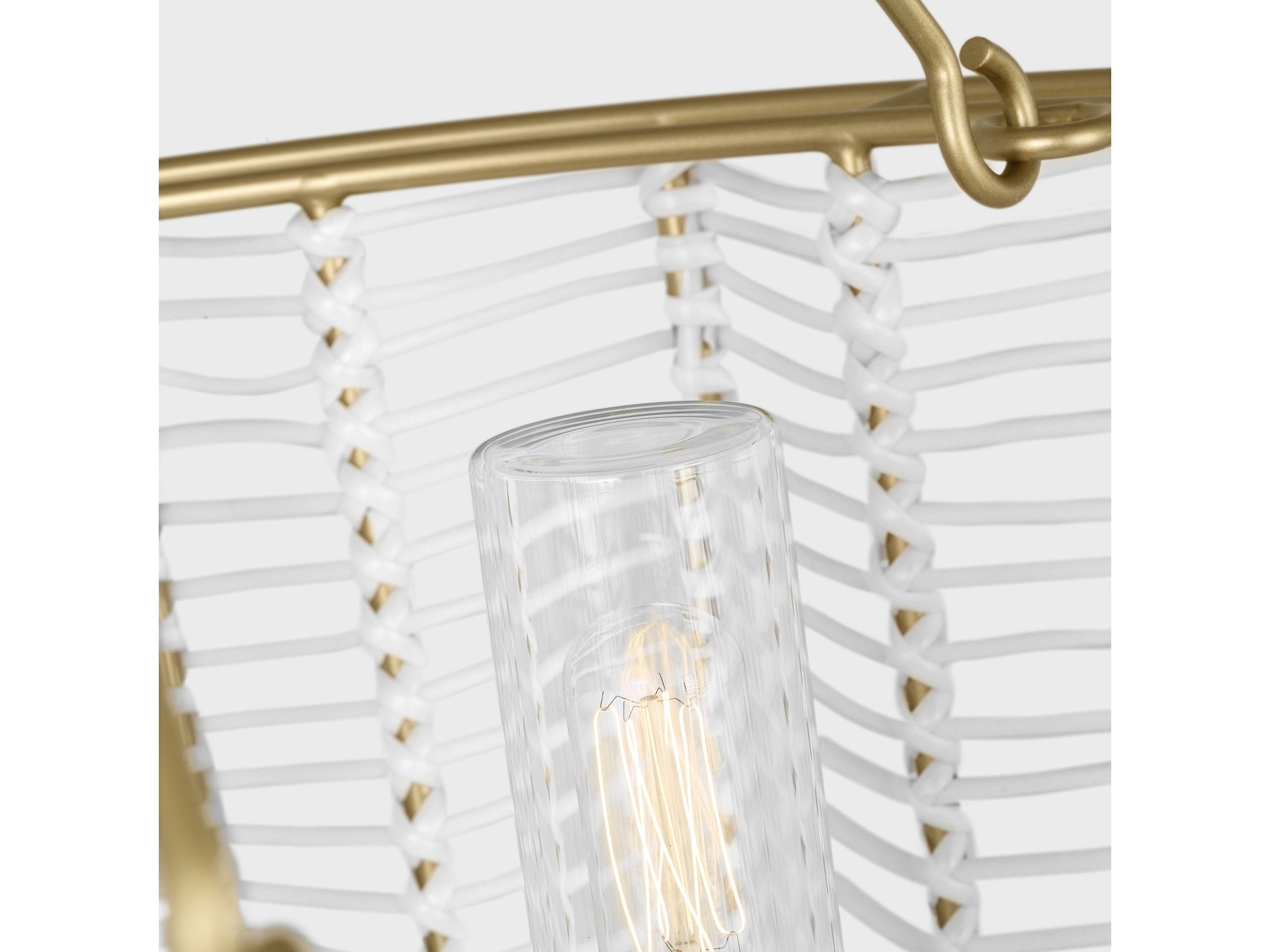 Visual Comfort Studio Winslow 3-Light Brass Candelabra Chandelier