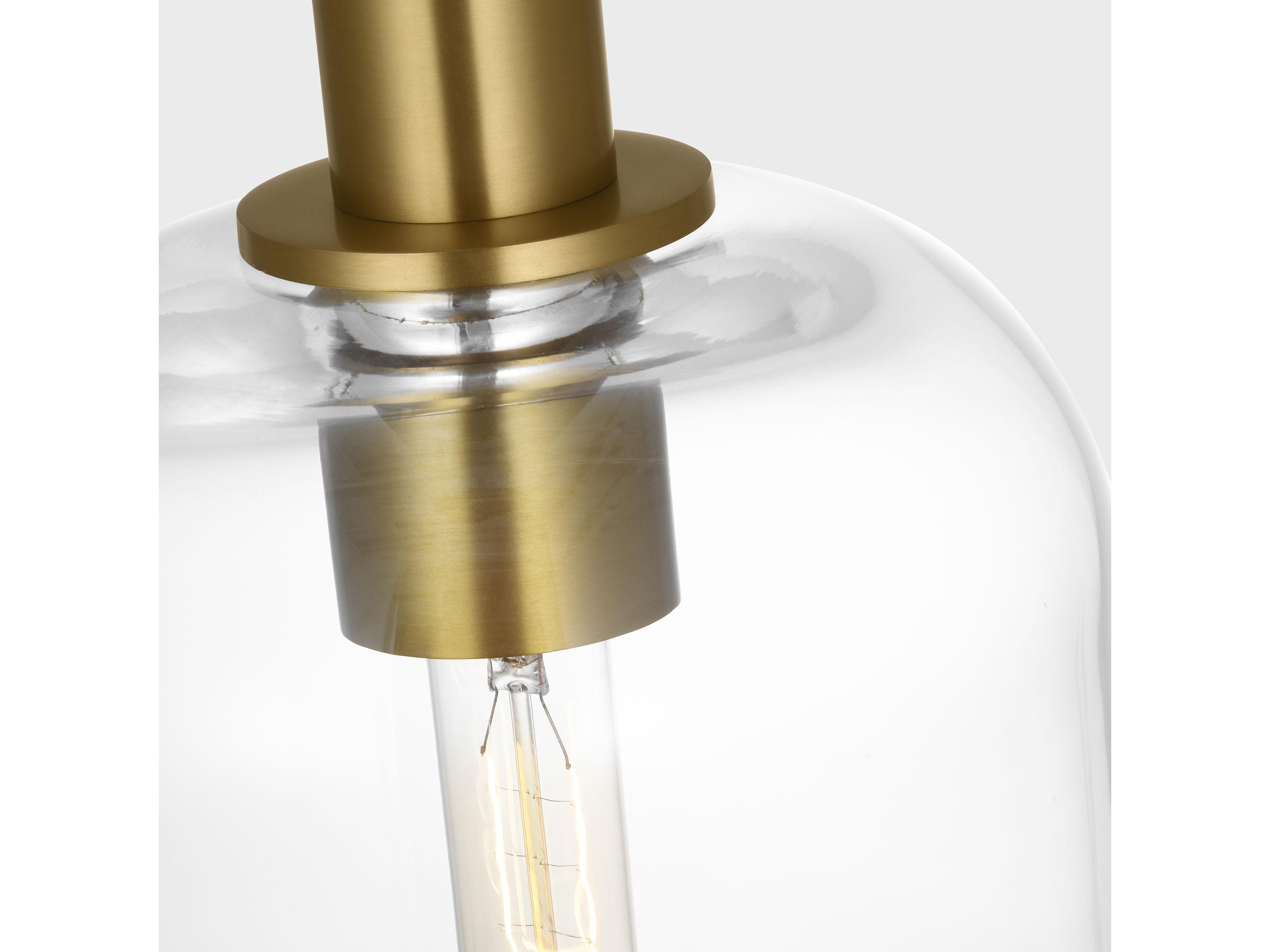 Visual Comfort Studio Hartley 1-Light Burnished Brass Mini Pendant