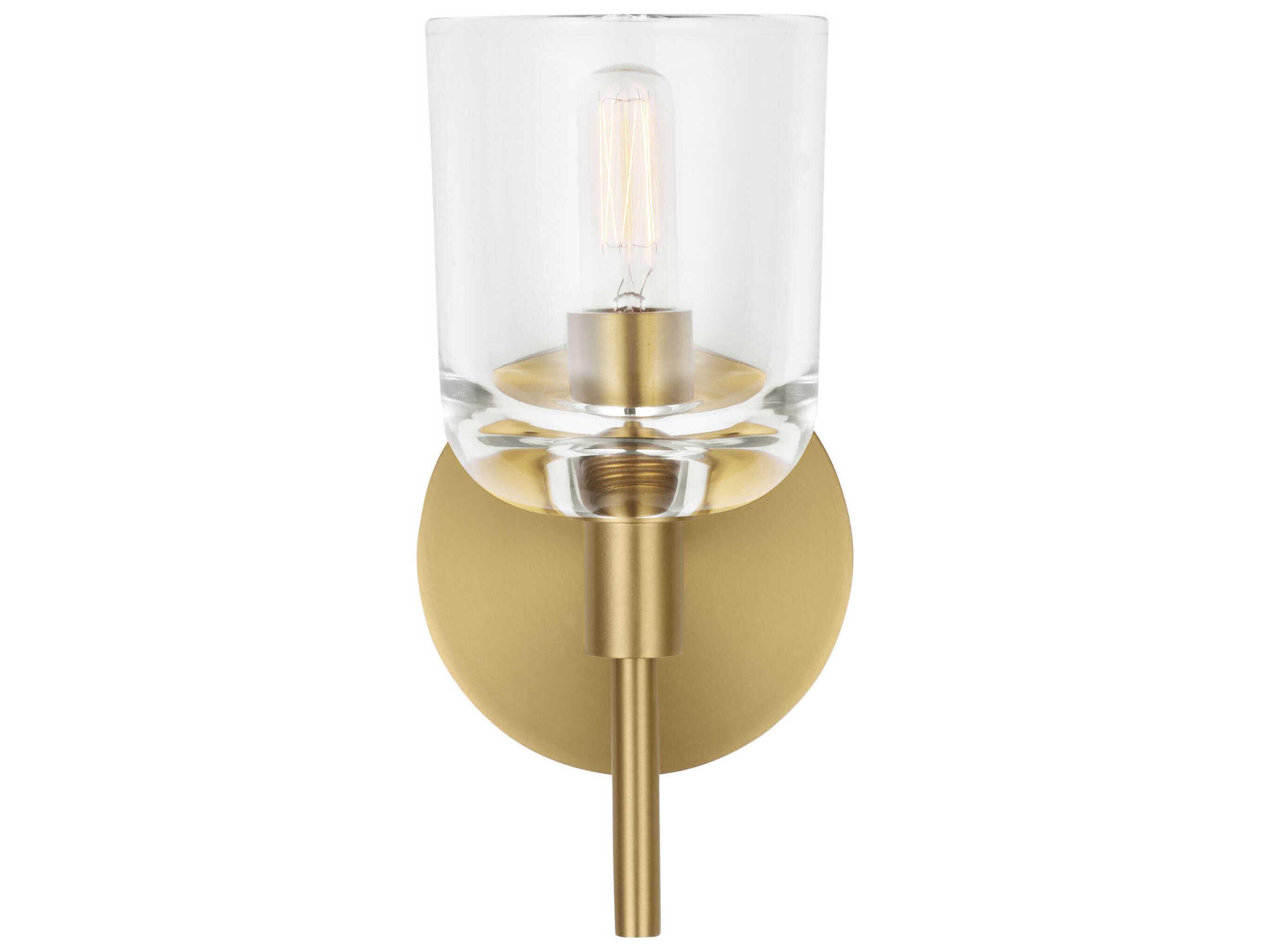 Visual Comfort Studio Hartley 1-Light Burnished Brass Wall Sconce