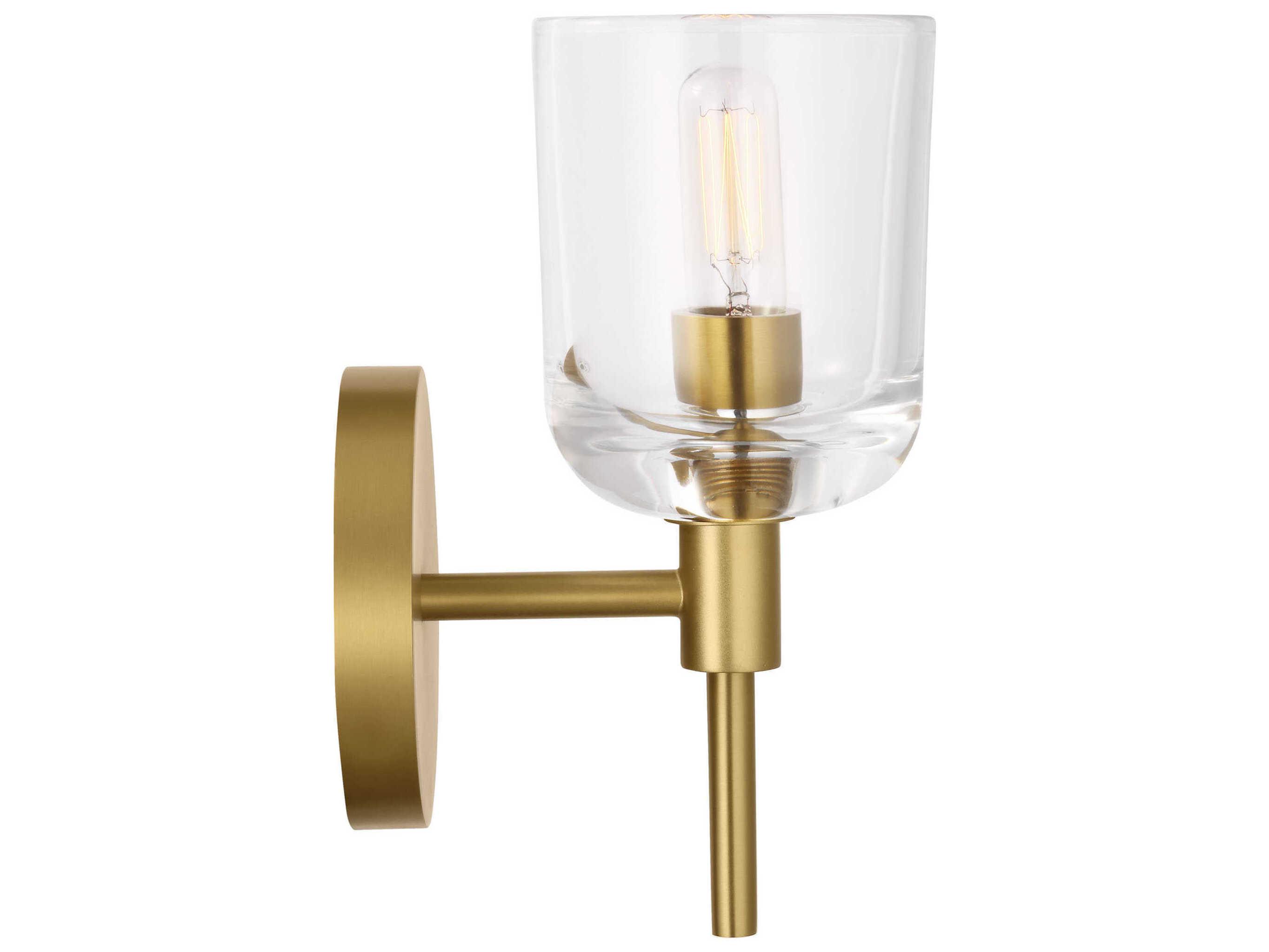 Visual Comfort Studio Hartley 1-Light Burnished Brass Wall Sconce