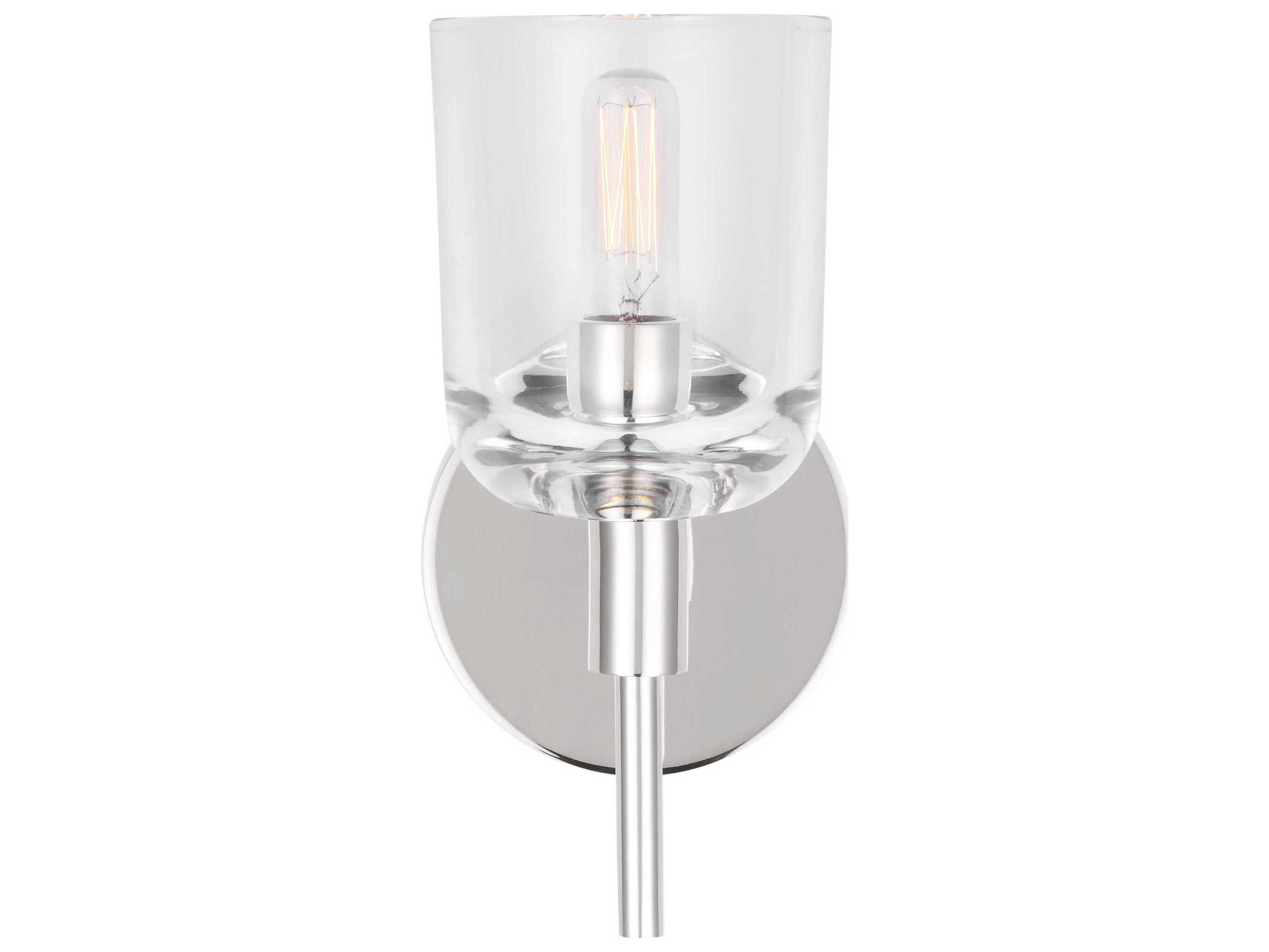 Visual Comfort Studio Hartley 1-Light Polished Nickel Wall Sconce