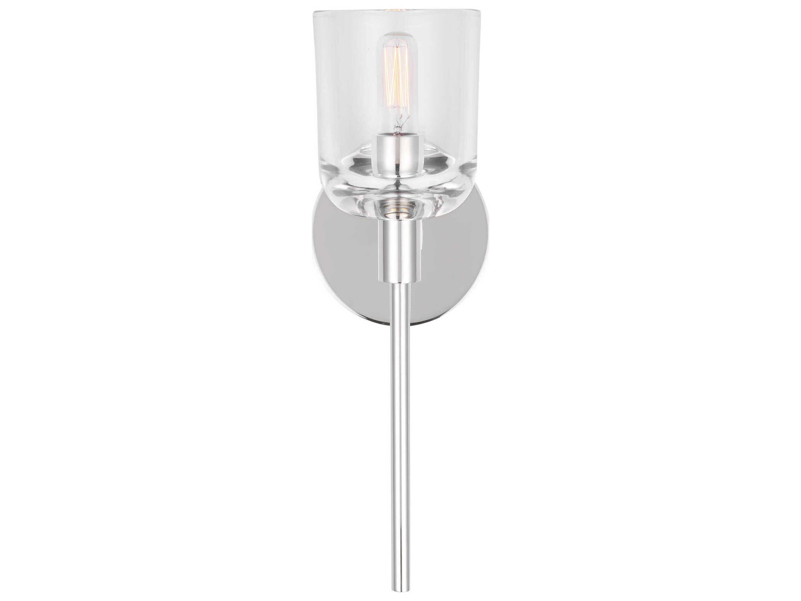 Visual Comfort Studio Hartley 1-Light Polished Nickel Wall Sconce