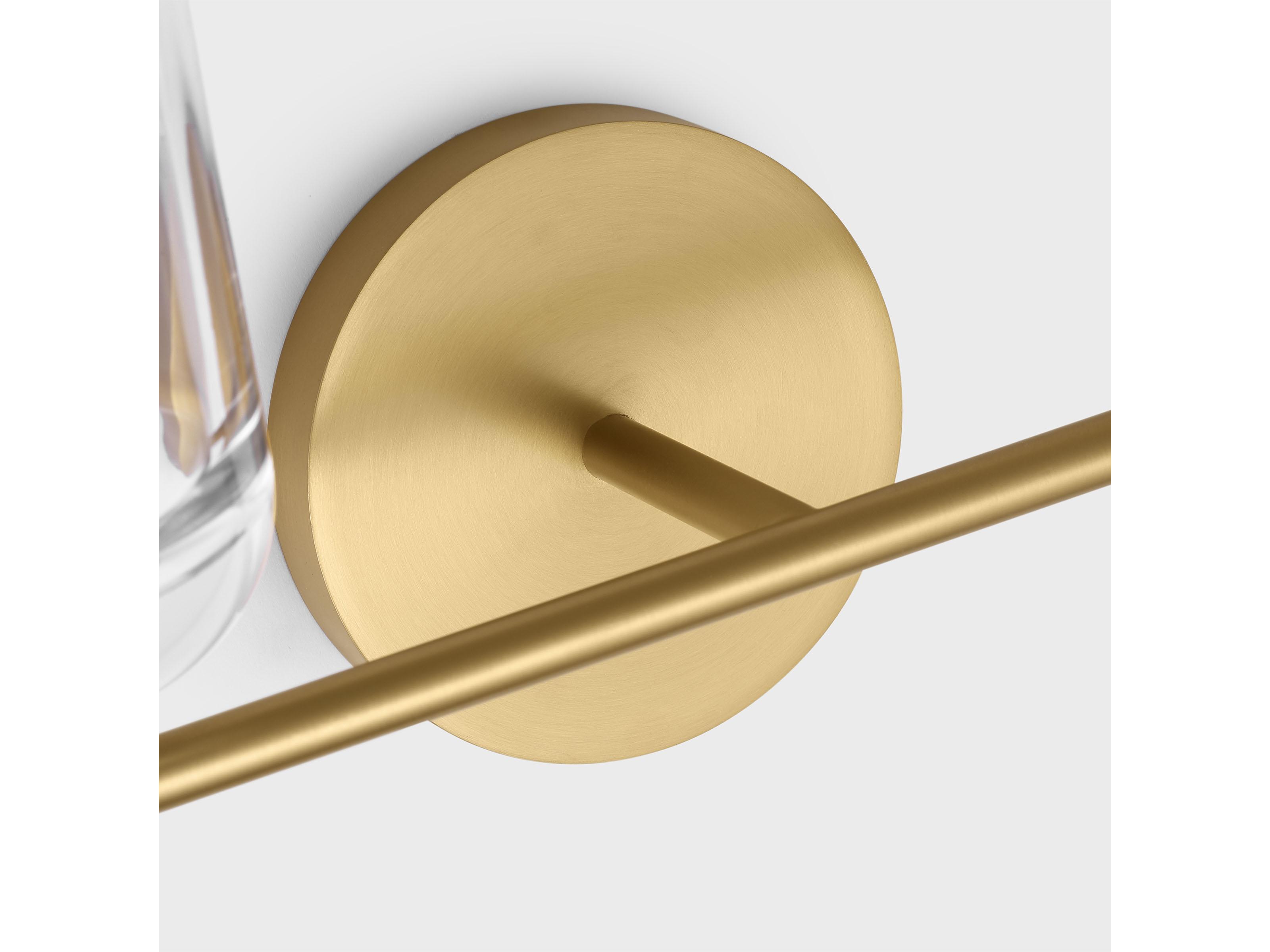 Visual Comfort Studio Hartley 2-Light Burnished Brass Vanity Light