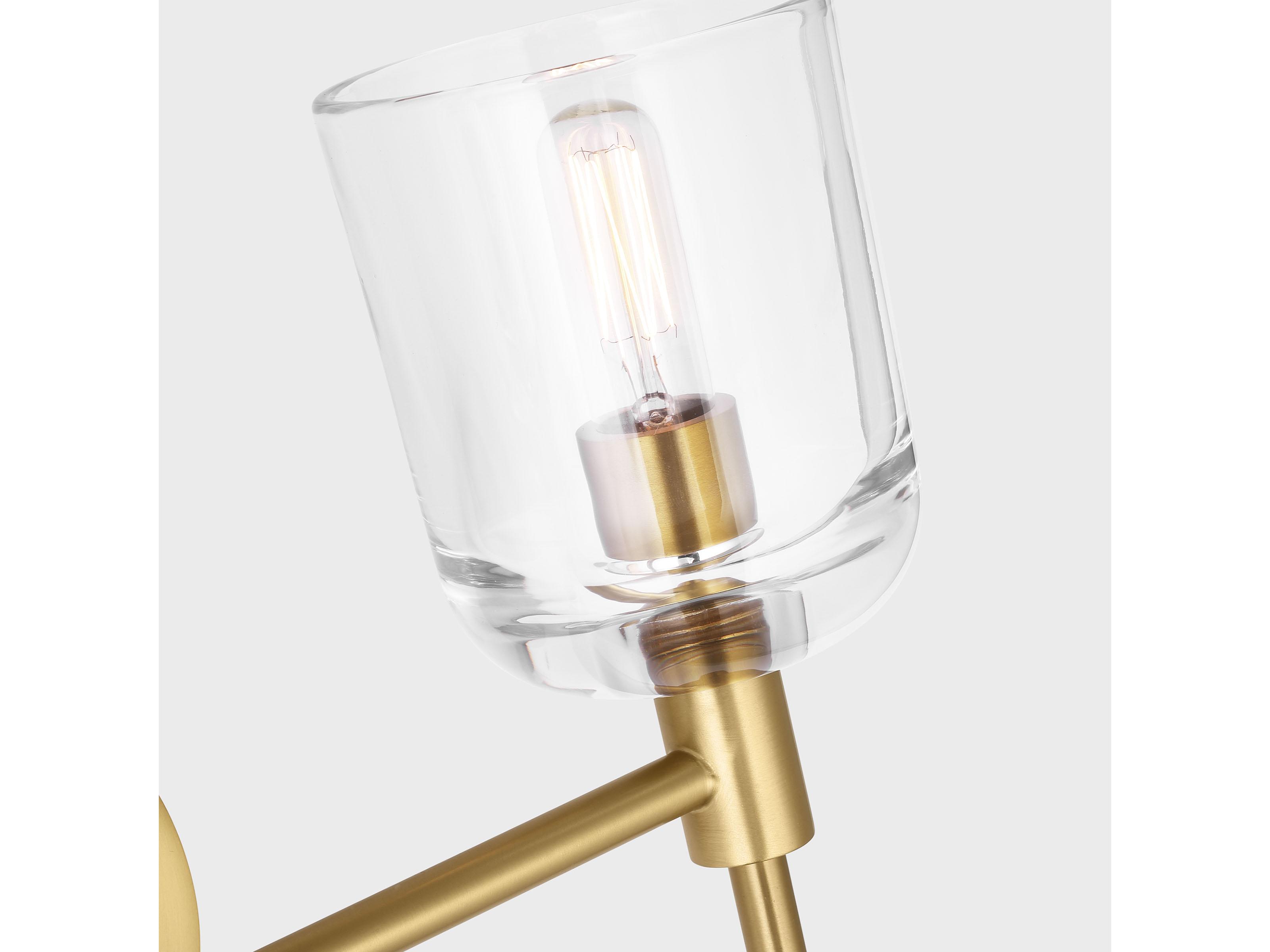 Visual Comfort Studio Hartley 2-Light Burnished Brass Vanity Light