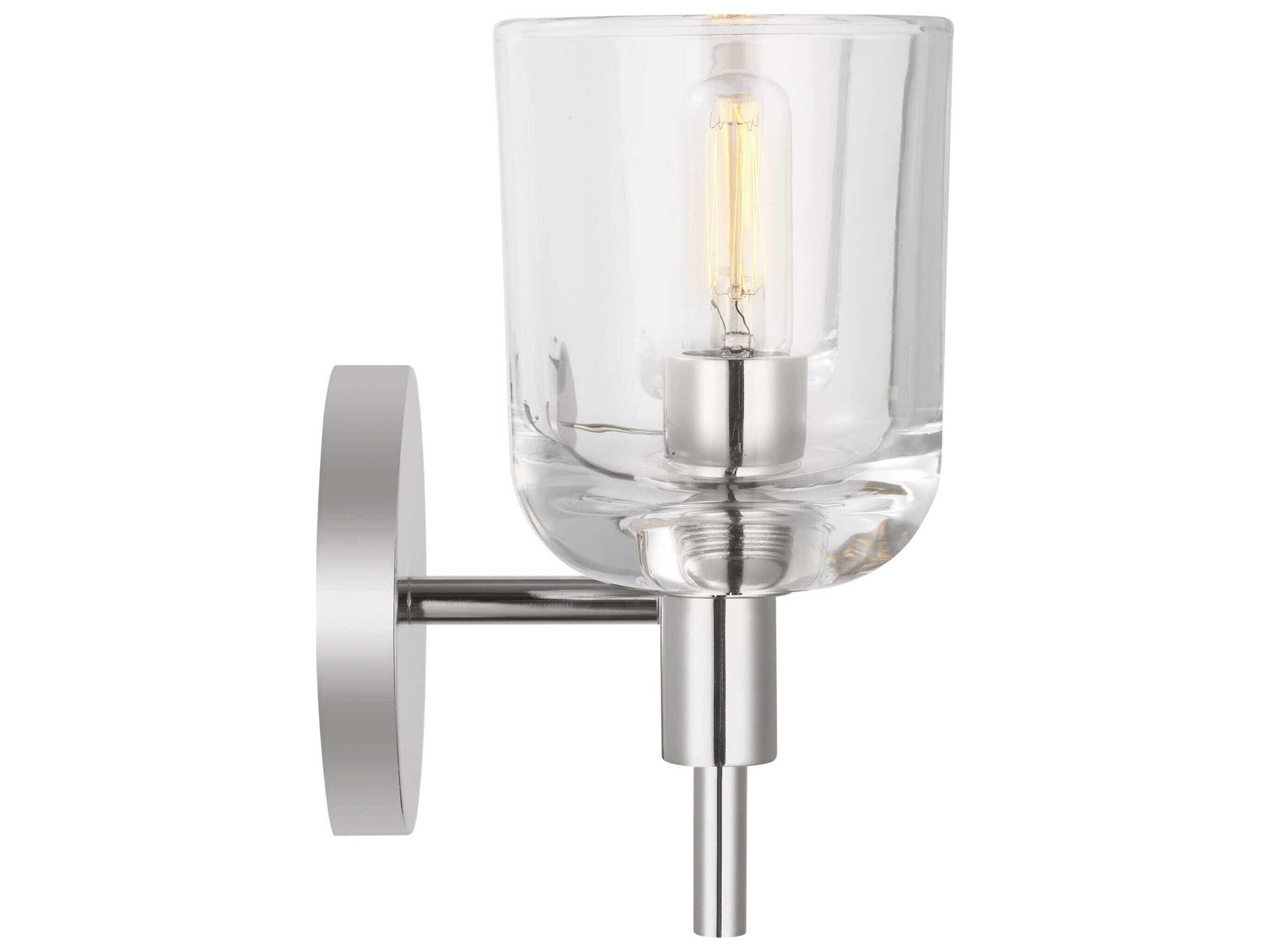 Visual Comfort Studio Hartley 1-Light Polished Nickel Vanity Light
