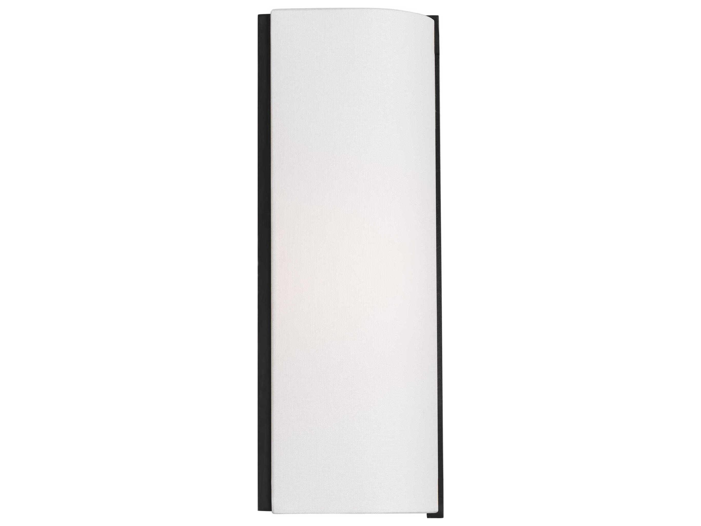 Visual Comfort Studio Bergen 1-Light Aged Iron Black Wall Sconce