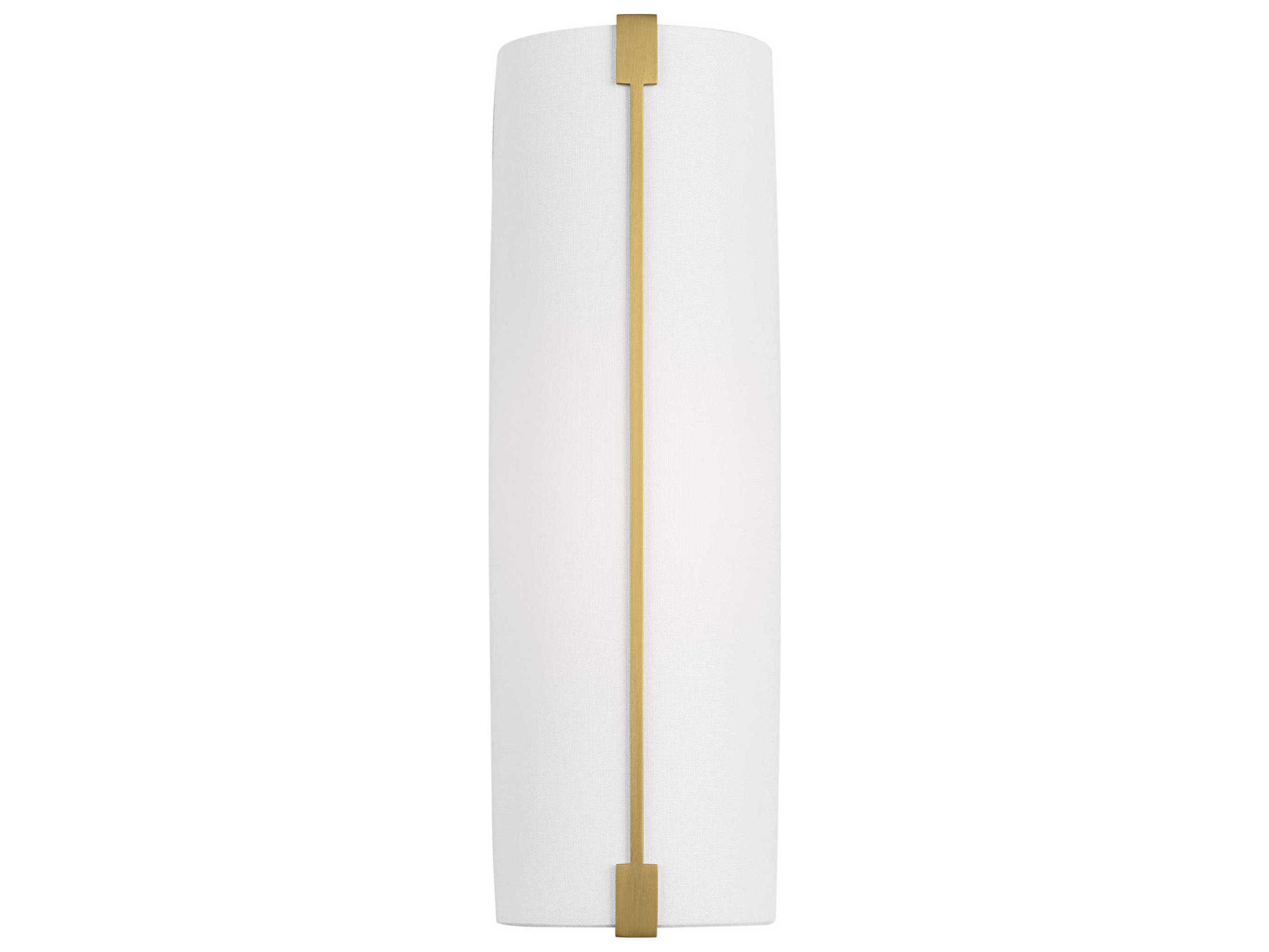 Visual Comfort Studio Bergen 1-Light Burnished Brass Vanity Light