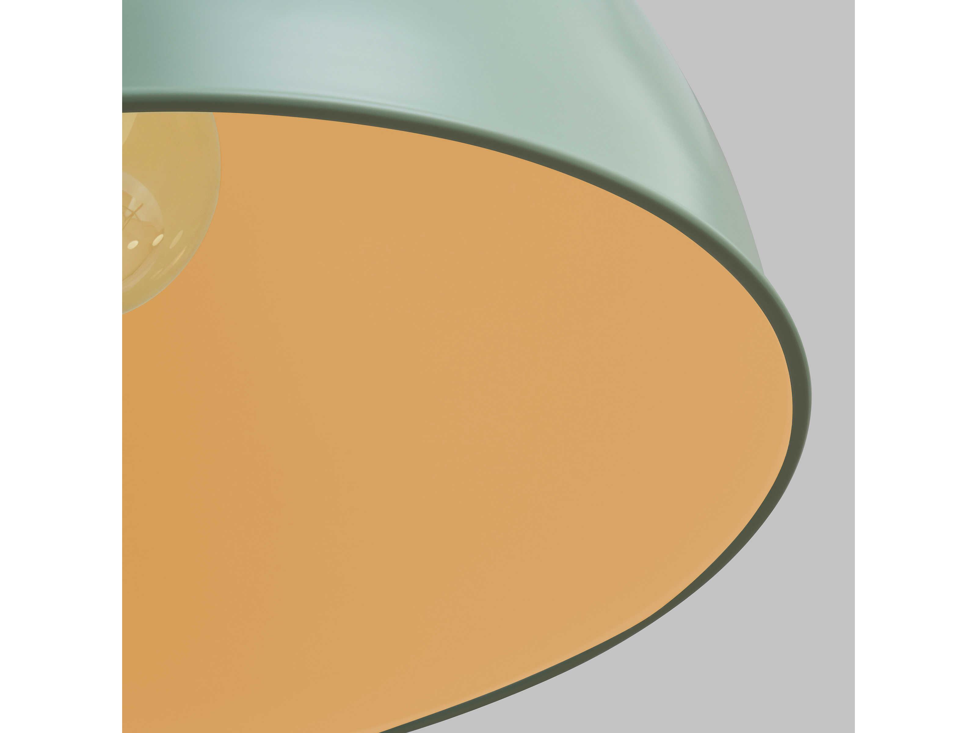Visual Comfort Studio Robbie 1-Light Eucalyptus Green Dome Pendant