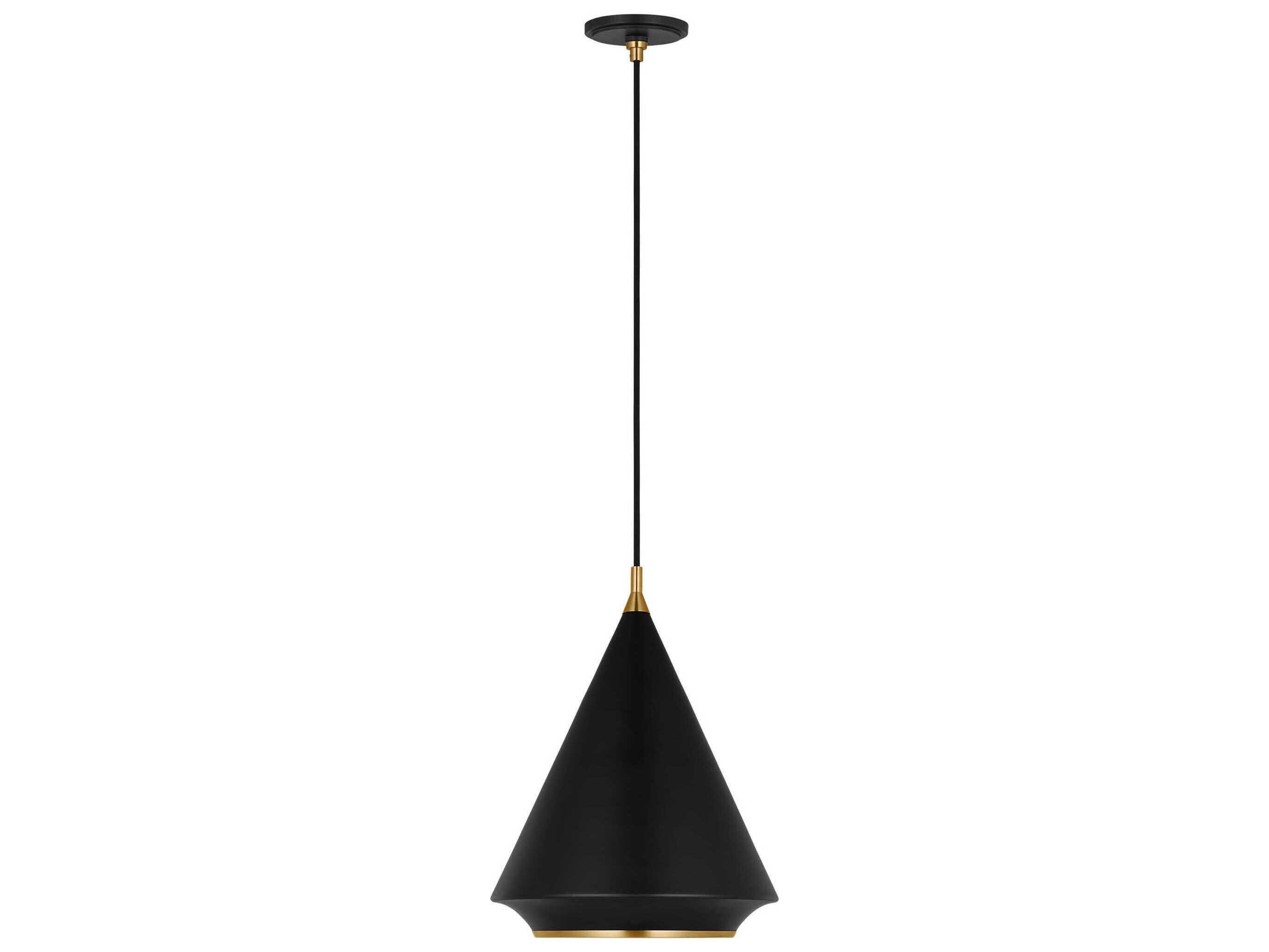 Visual Comfort Studio Stanza 1-Light Midnight Black Pendant