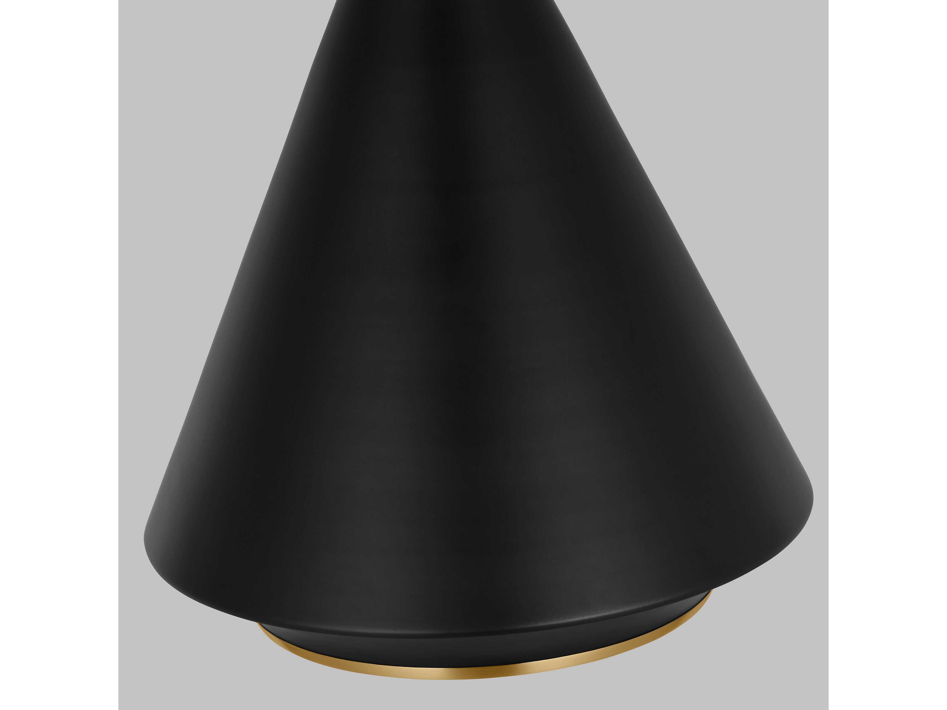 Visual Comfort Studio Stanza 1-Light Midnight Black Pendant