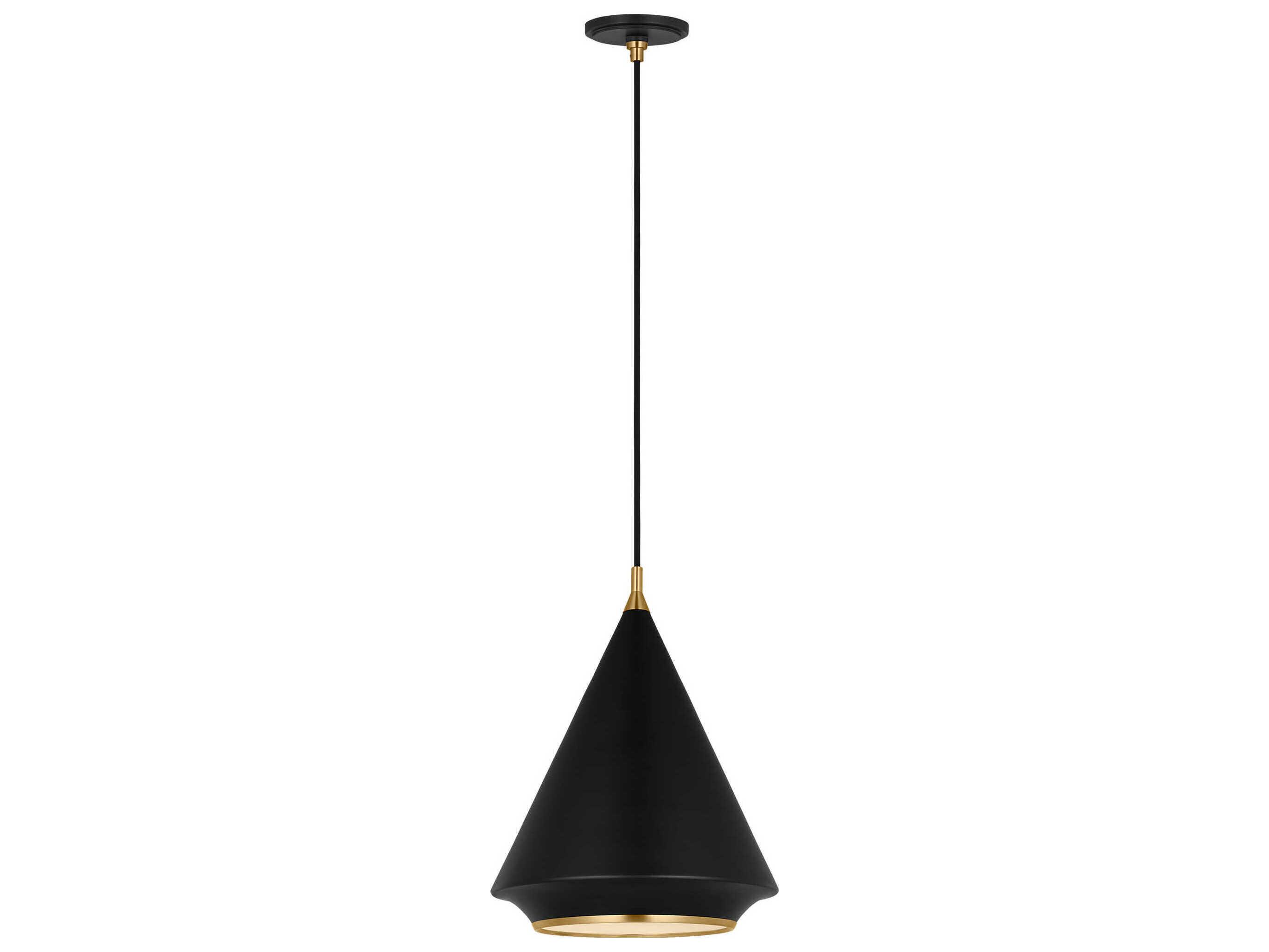 Visual Comfort Studio Stanza 1-Light Midnight Black Pendant