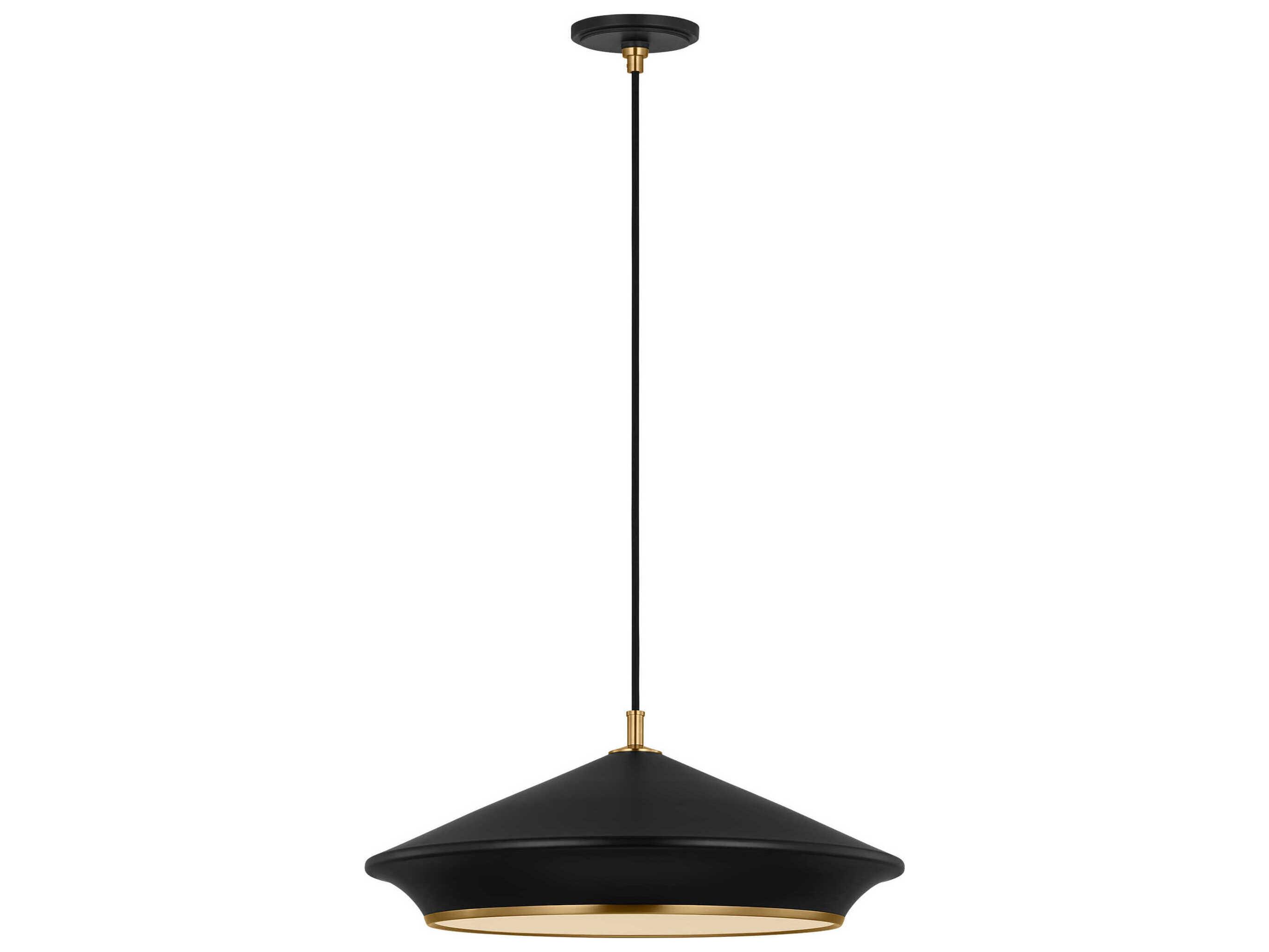 Visual Comfort Studio Stanza 1-Light Midnight Black Pendant
