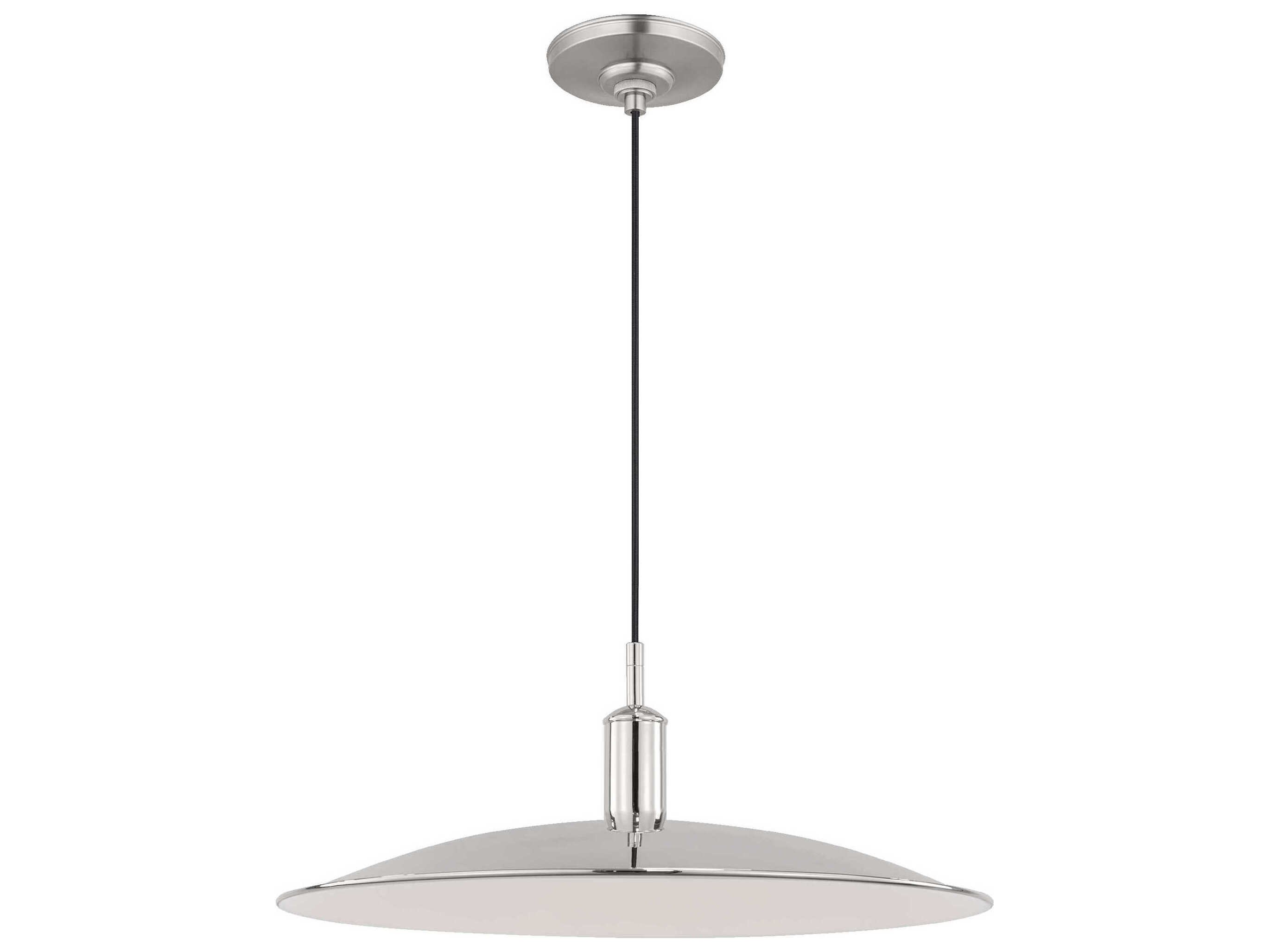 Visual Comfort Studio Dash 1-Light Polished Nickel Pendant