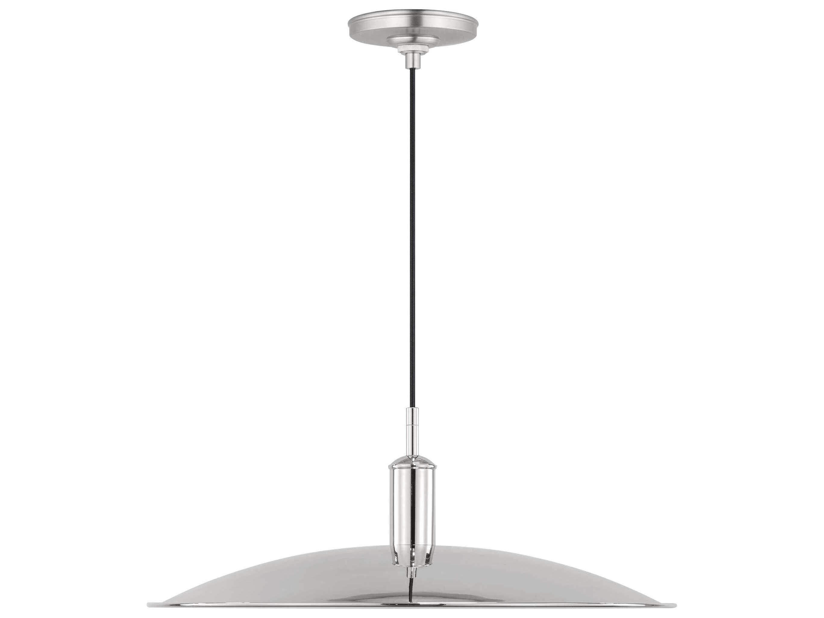 Visual Comfort Studio Dash 1-Light Polished Nickel Pendant