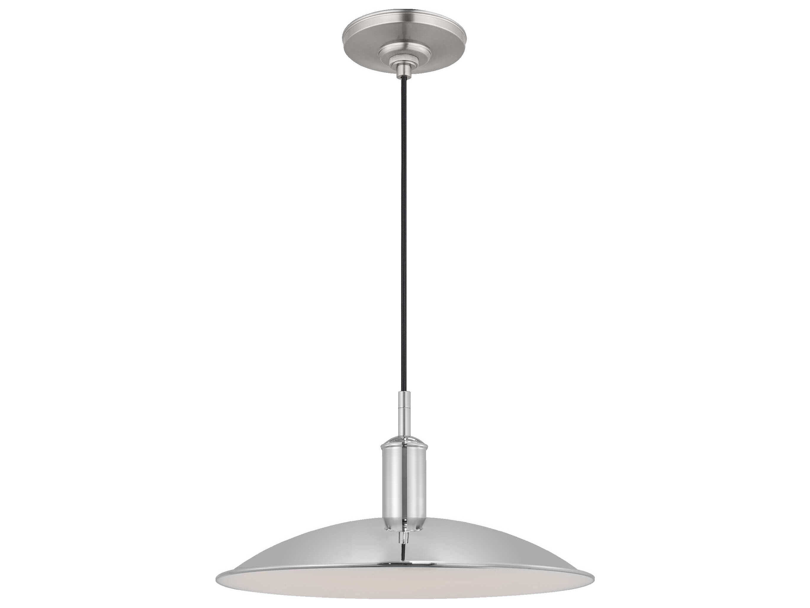 Visual Comfort Studio Dash 1-Light Polished Nickel Pendant