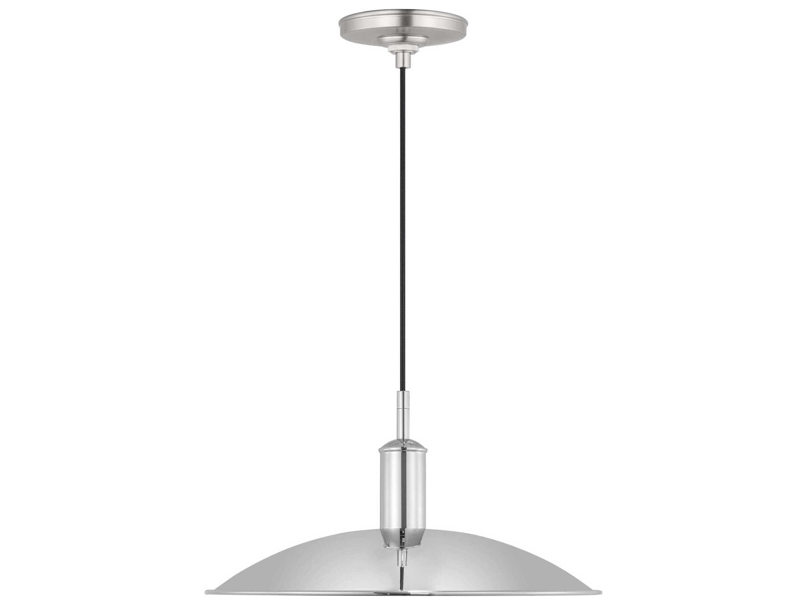 Visual Comfort Studio Dash 1-Light Polished Nickel Pendant