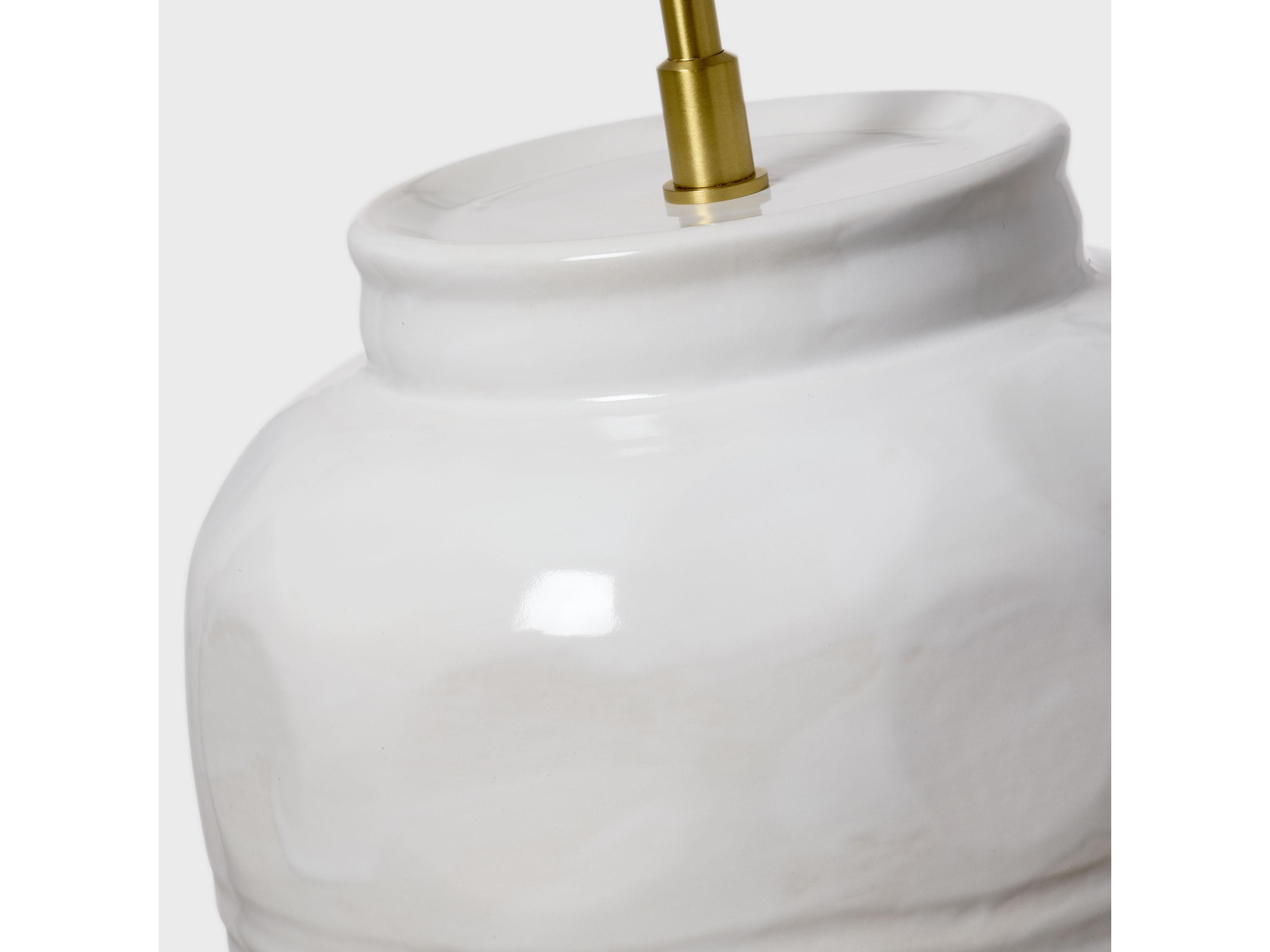 Visual Comfort Studio Selena Natural White Linen Fabric Buffet Lamp