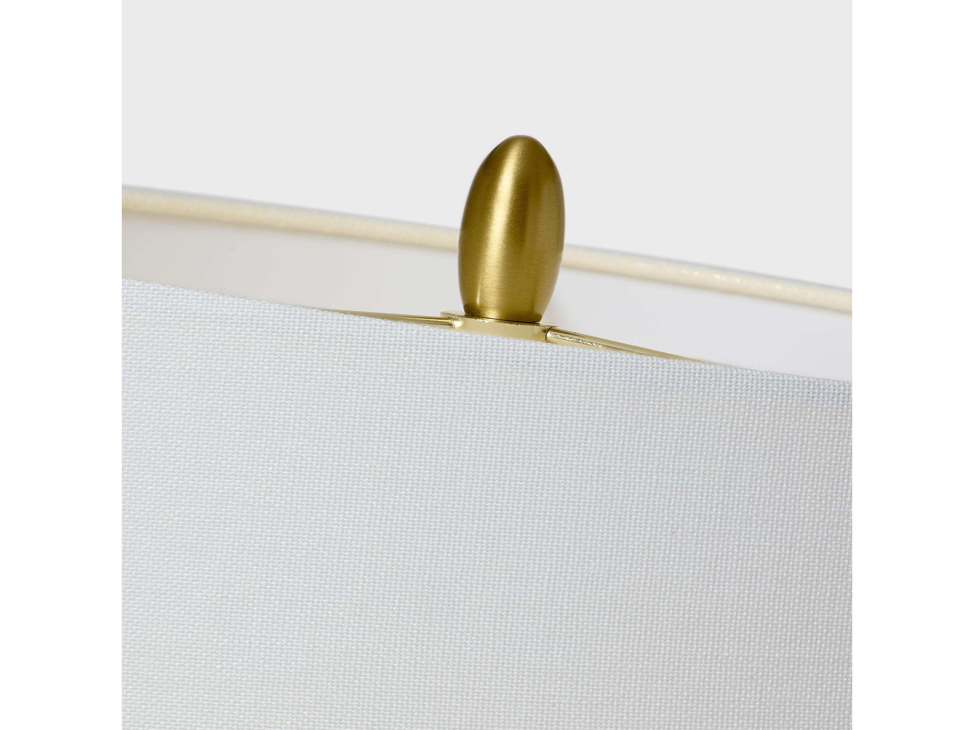 Visual Comfort Studio Selena Natural White Linen Fabric Buffet Lamp