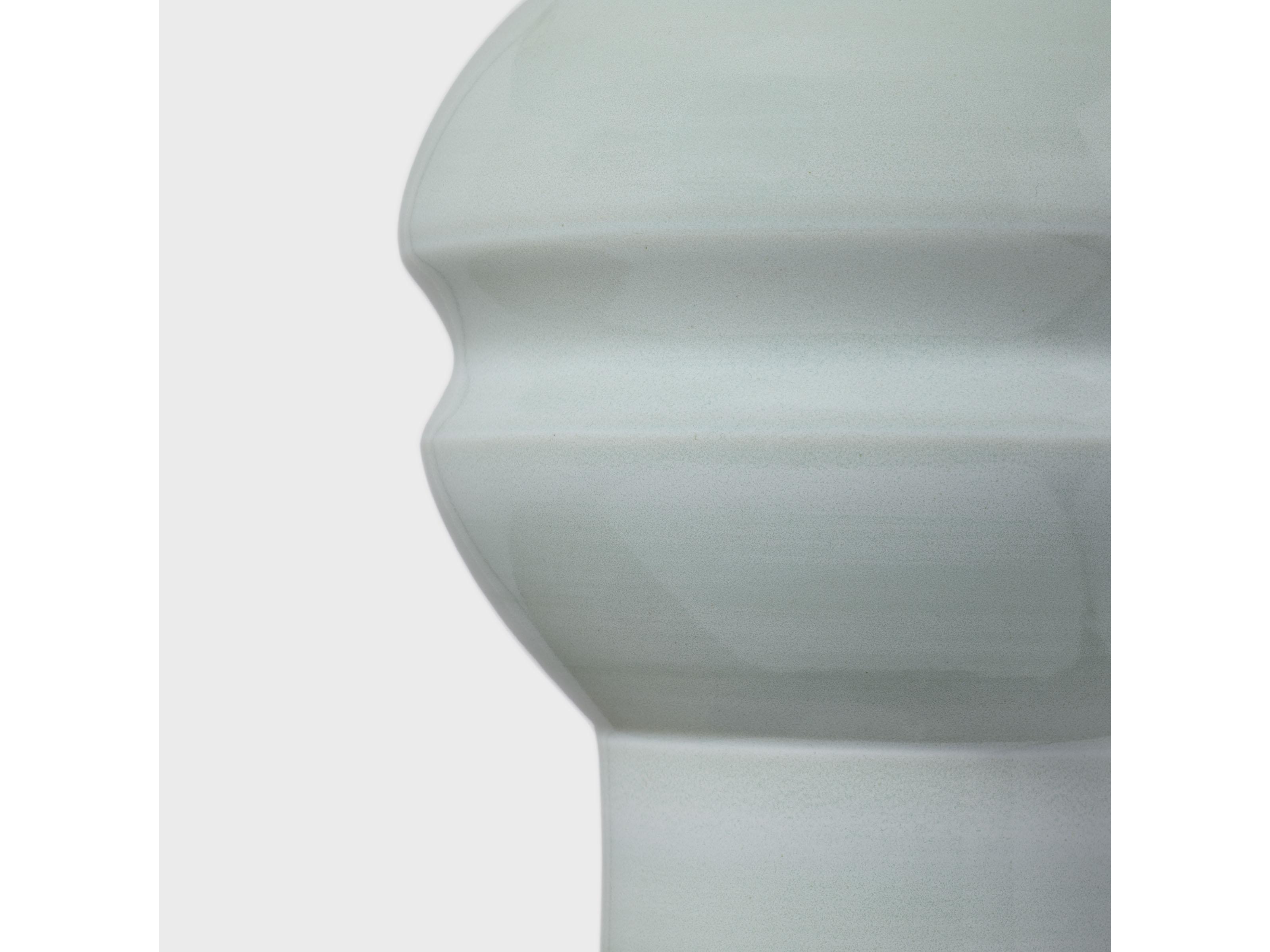 Visual Comfort Studio Nova Silk Green White Linen Fabric Buffet Lamp