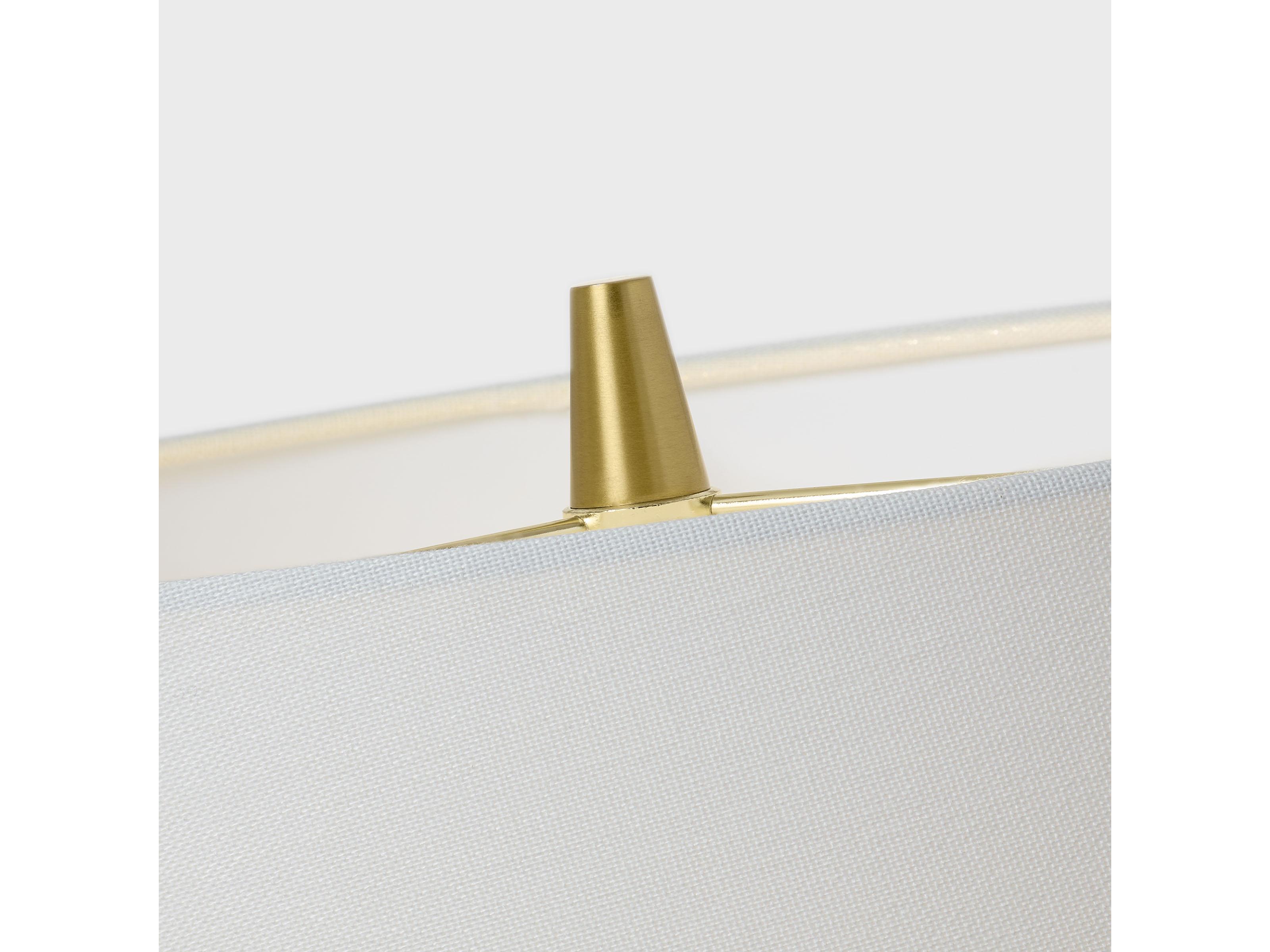 Visual Comfort Studio Nova Silk Green White Linen Fabric Buffet Lamp