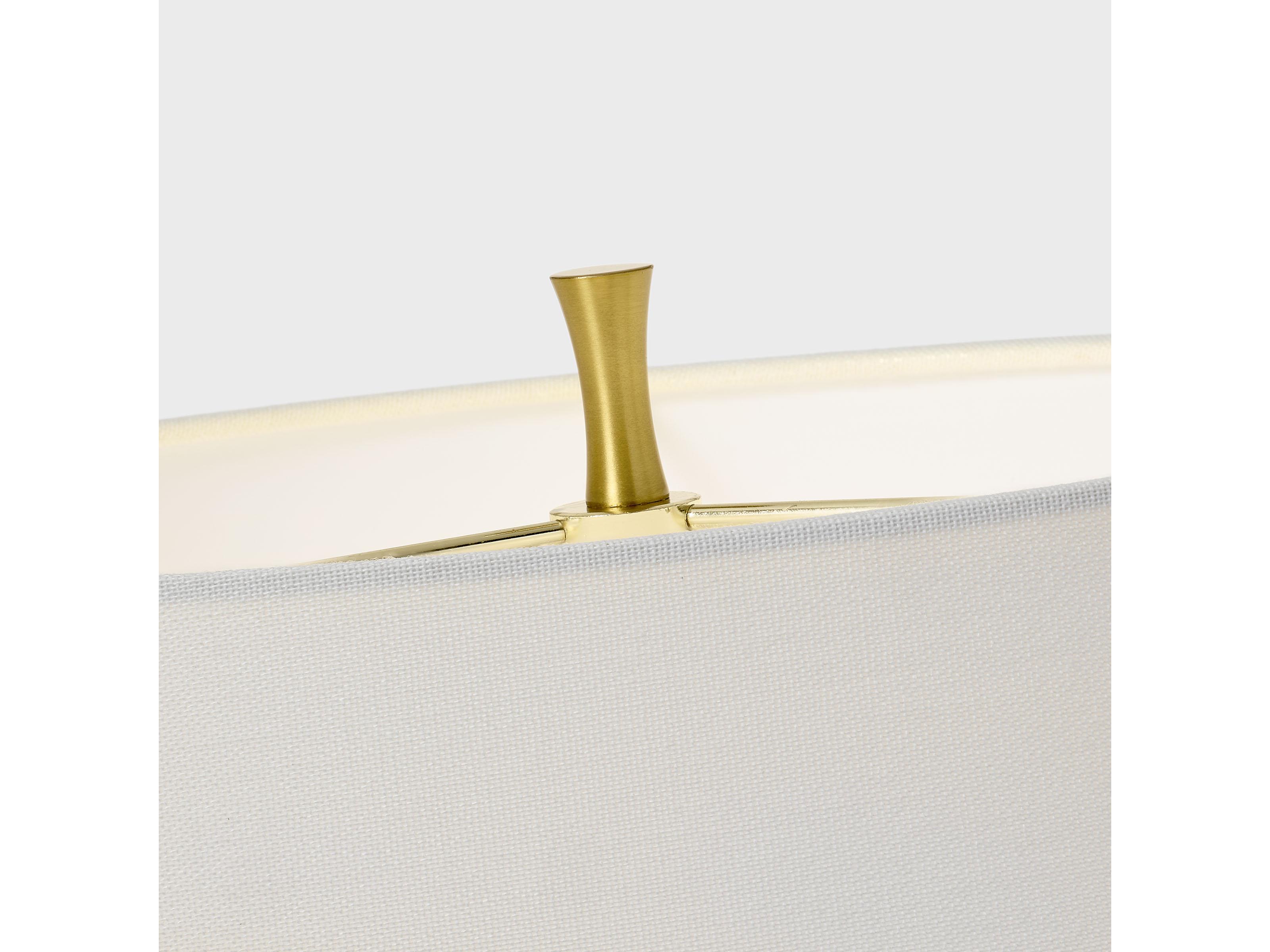 Visual Comfort Studio Cato Natural White Linen Fabric Buffet Lamp