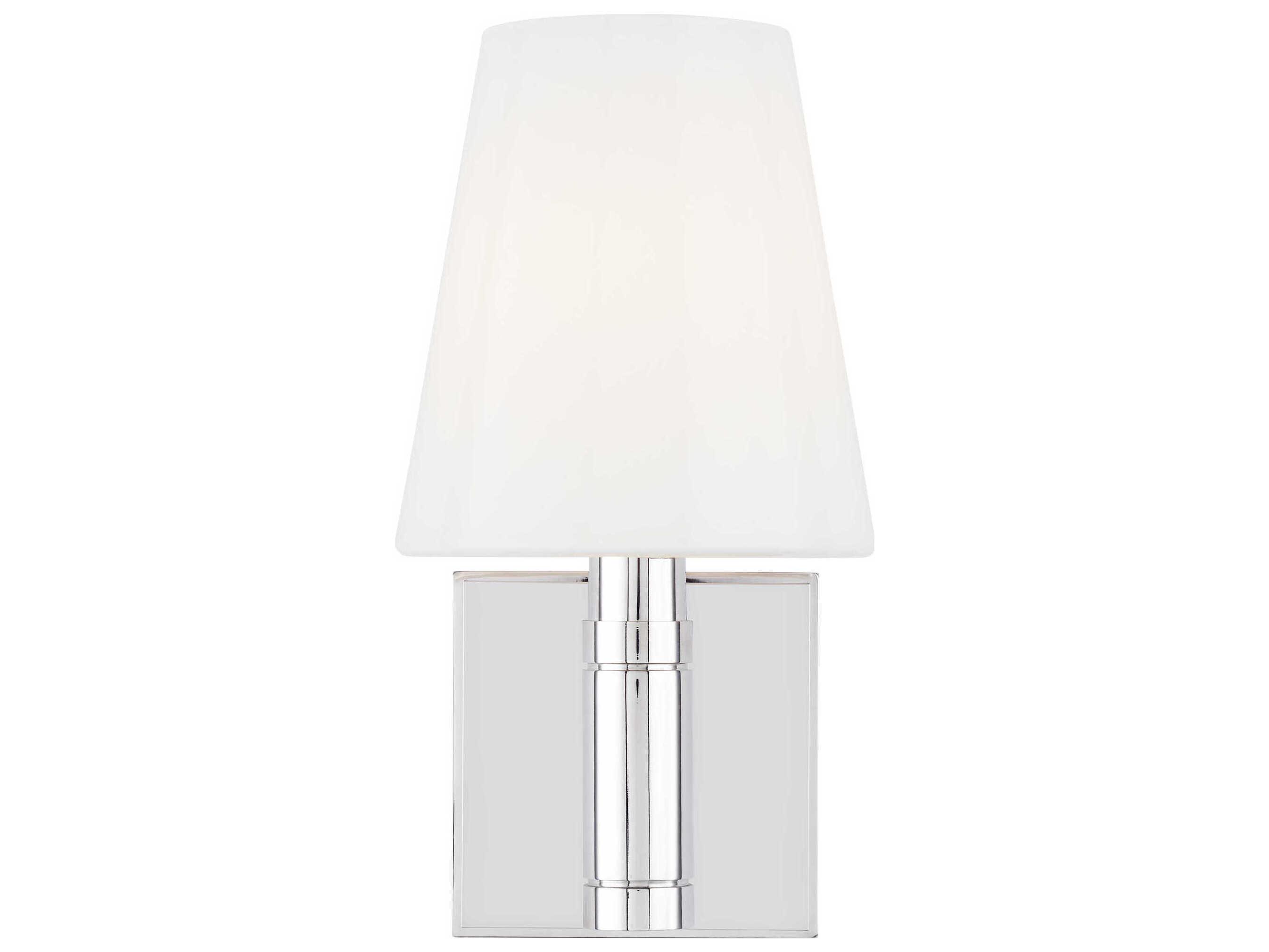 Visual Comfort Studio Beckham Classic 1-Light Polished Nickel Wall Sconce