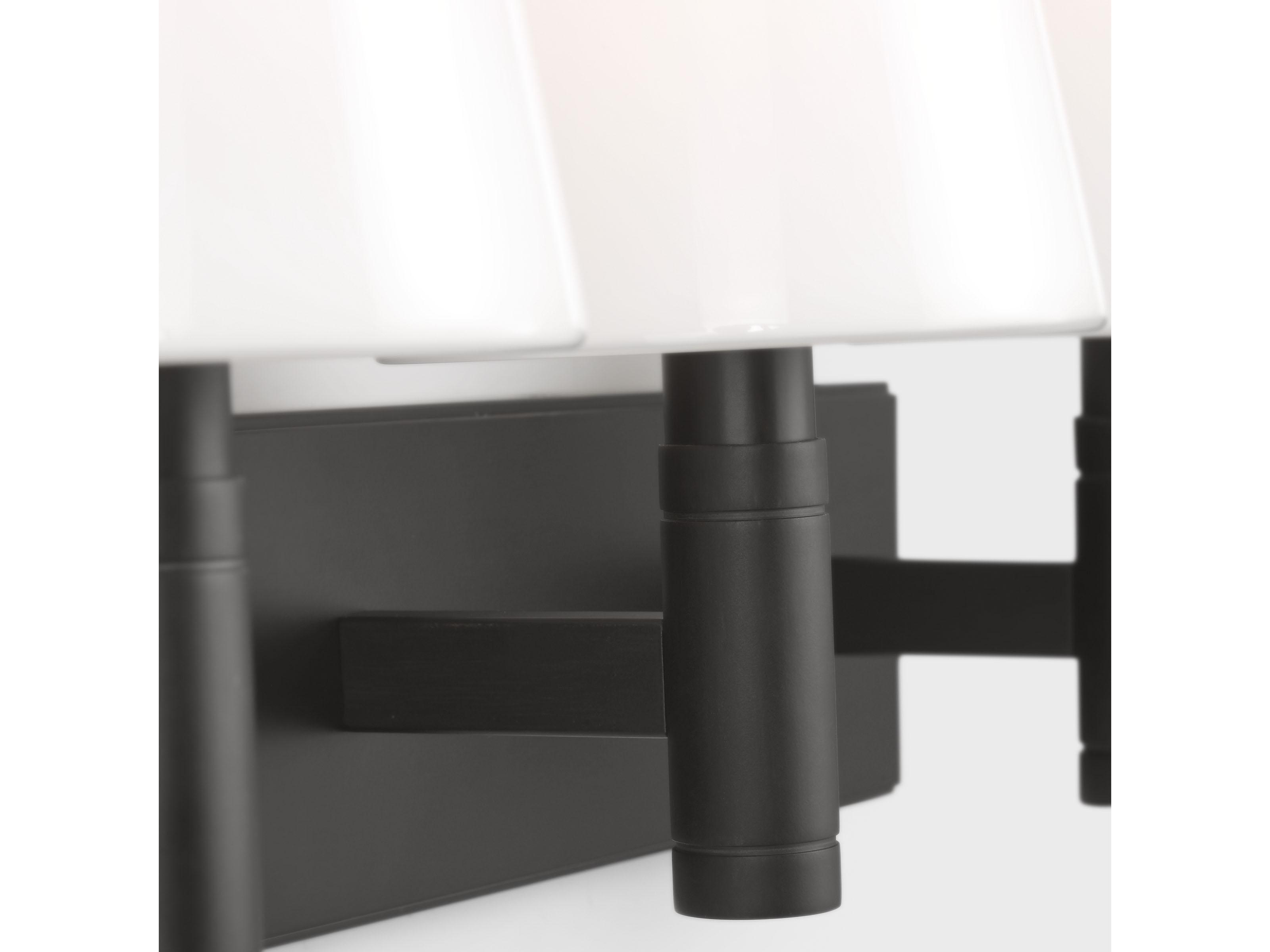 Visual Comfort Studio Beckham Classic 3-Light Aged Iron Black Vanity Light