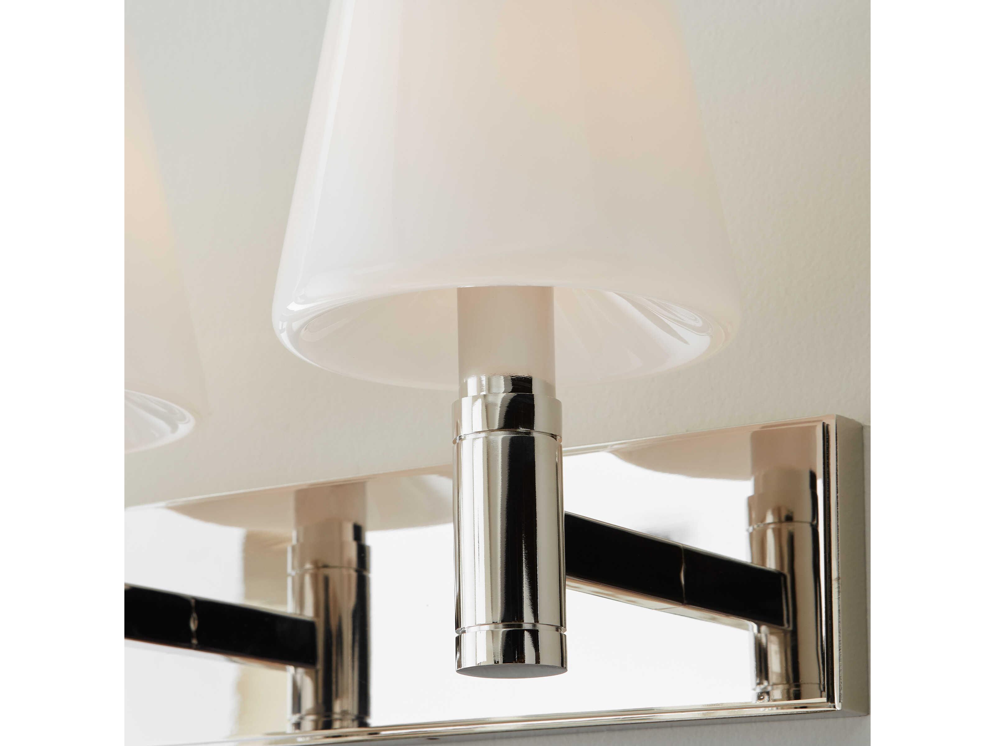 Visual Comfort Studio Beckham Classic 3-Light Polished Nickel Vanity Light