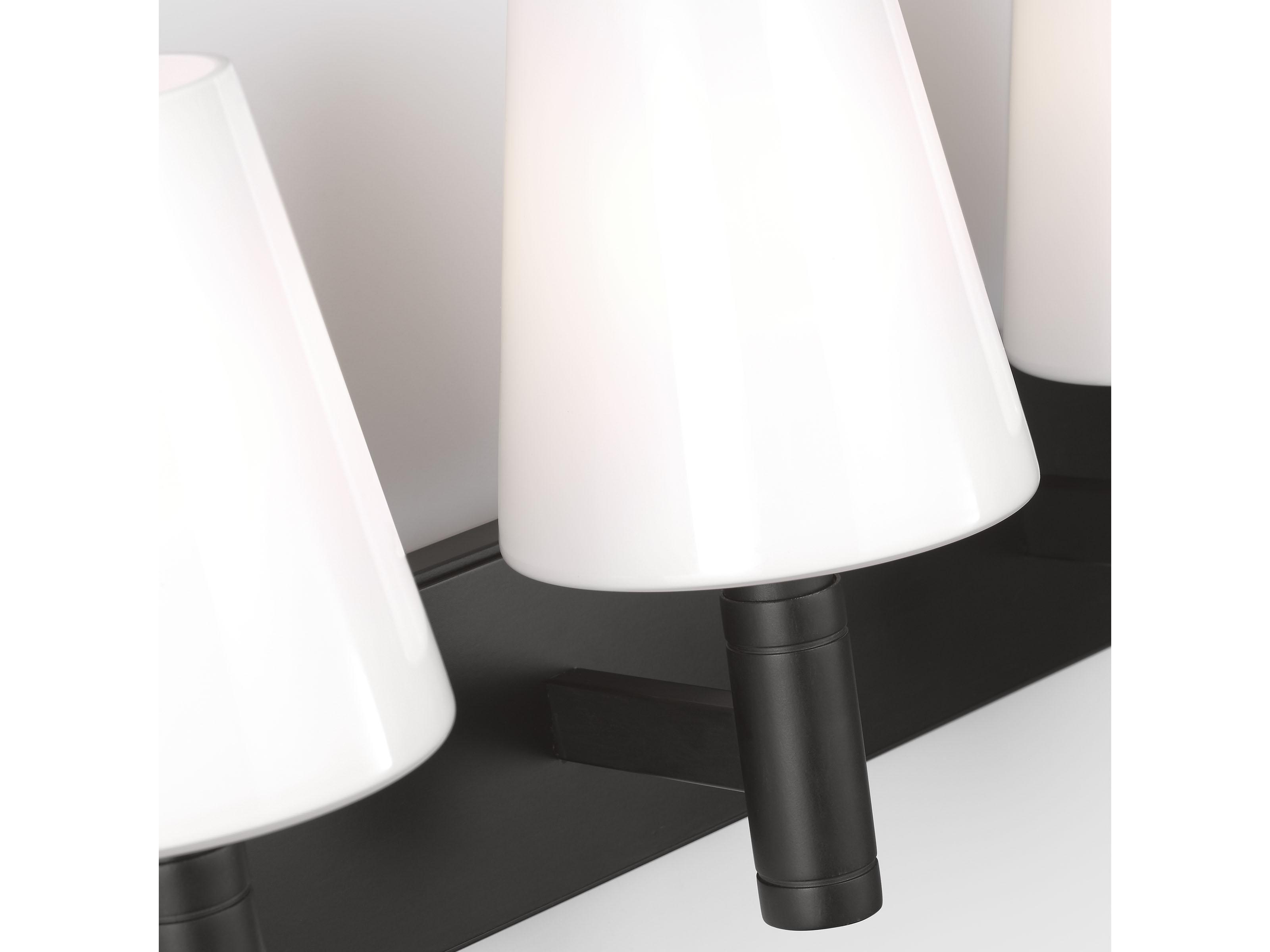 Visual Comfort Studio Beckham Classic 4-Light Aged Iron Black Vanity Light