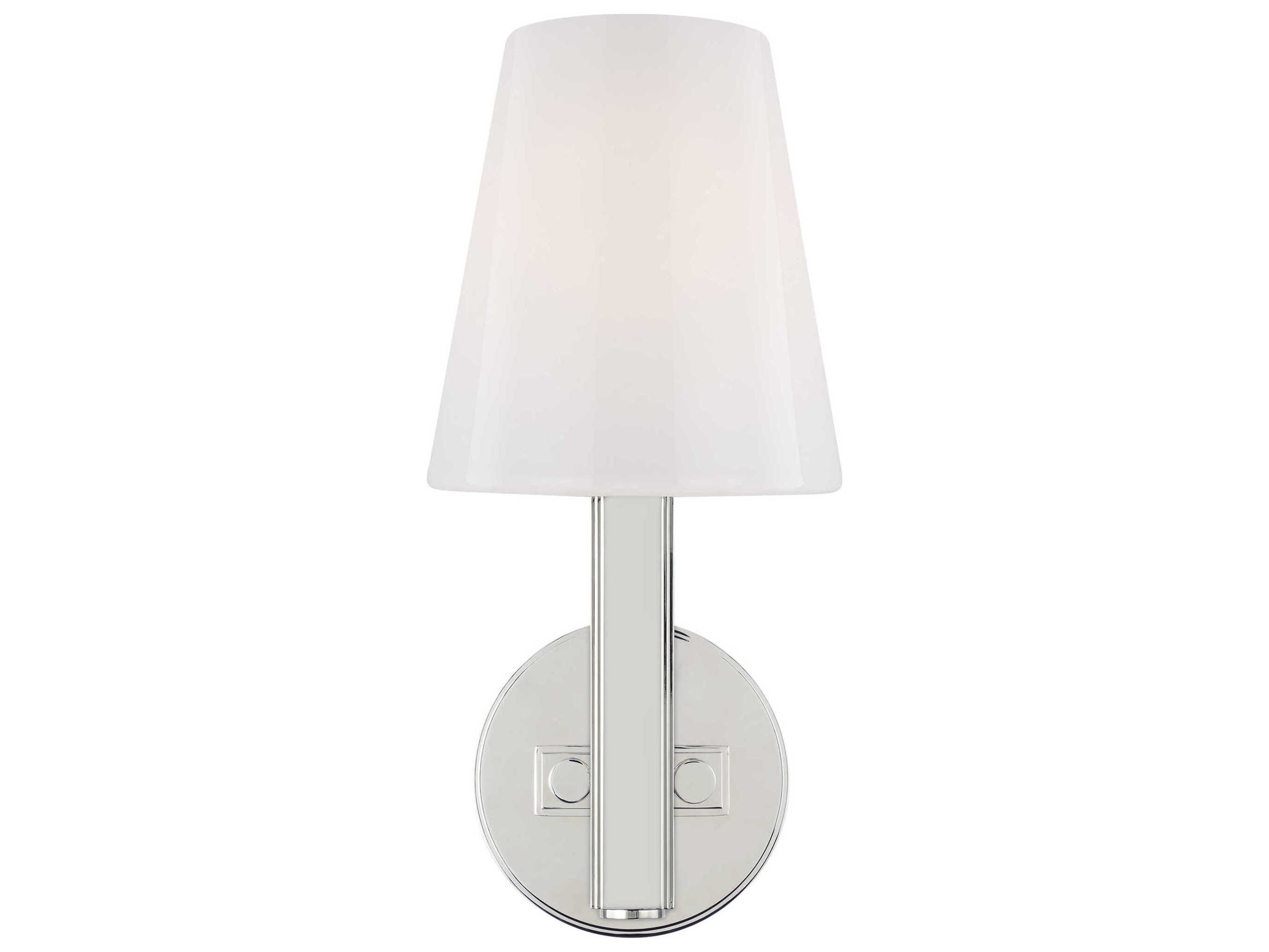 Visual Comfort Studio Logan 1-Light Polished Nickel Wall Sconce