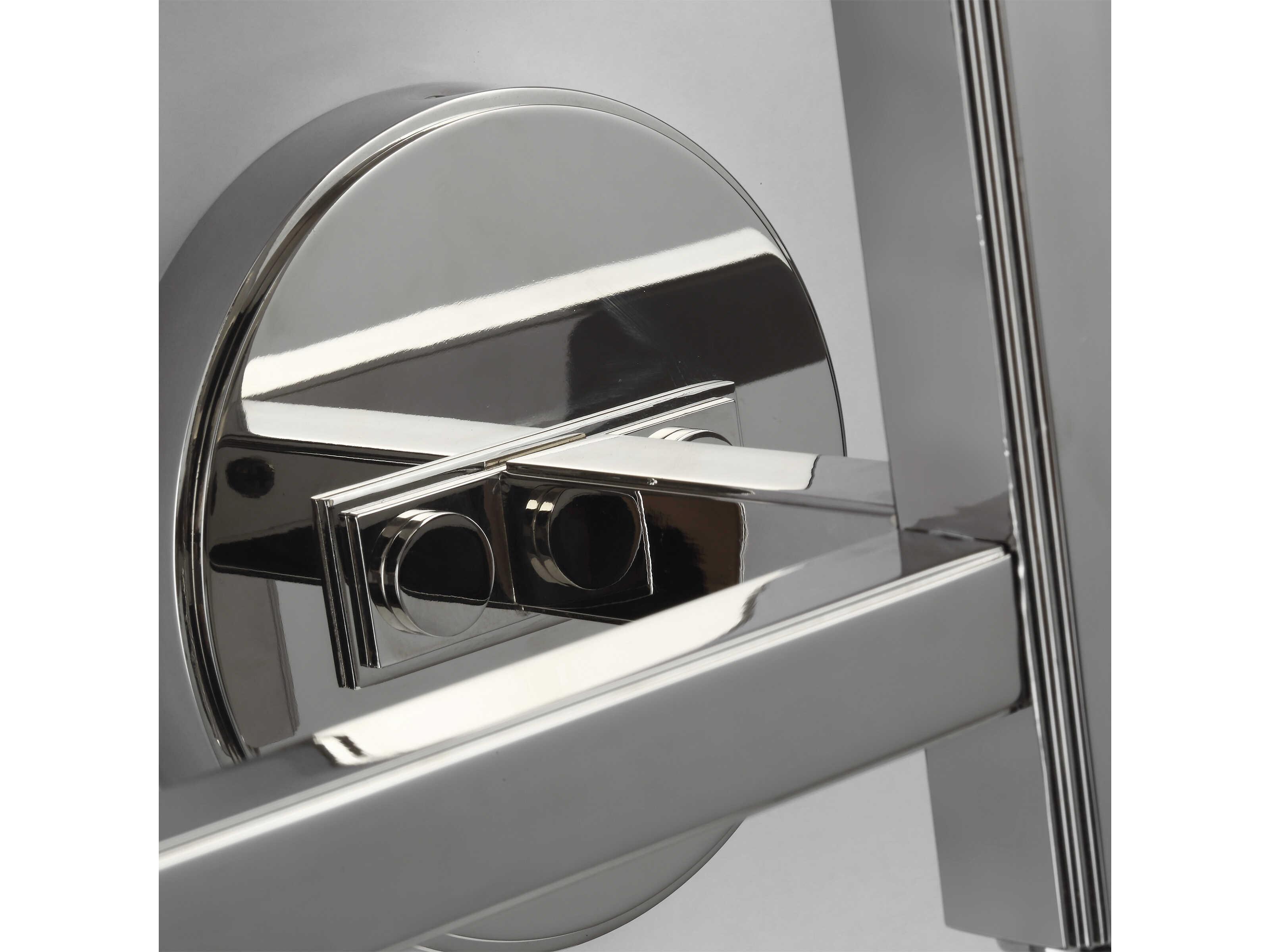 Visual Comfort Studio Logan 3-Light Polished Nickel Vanity Light