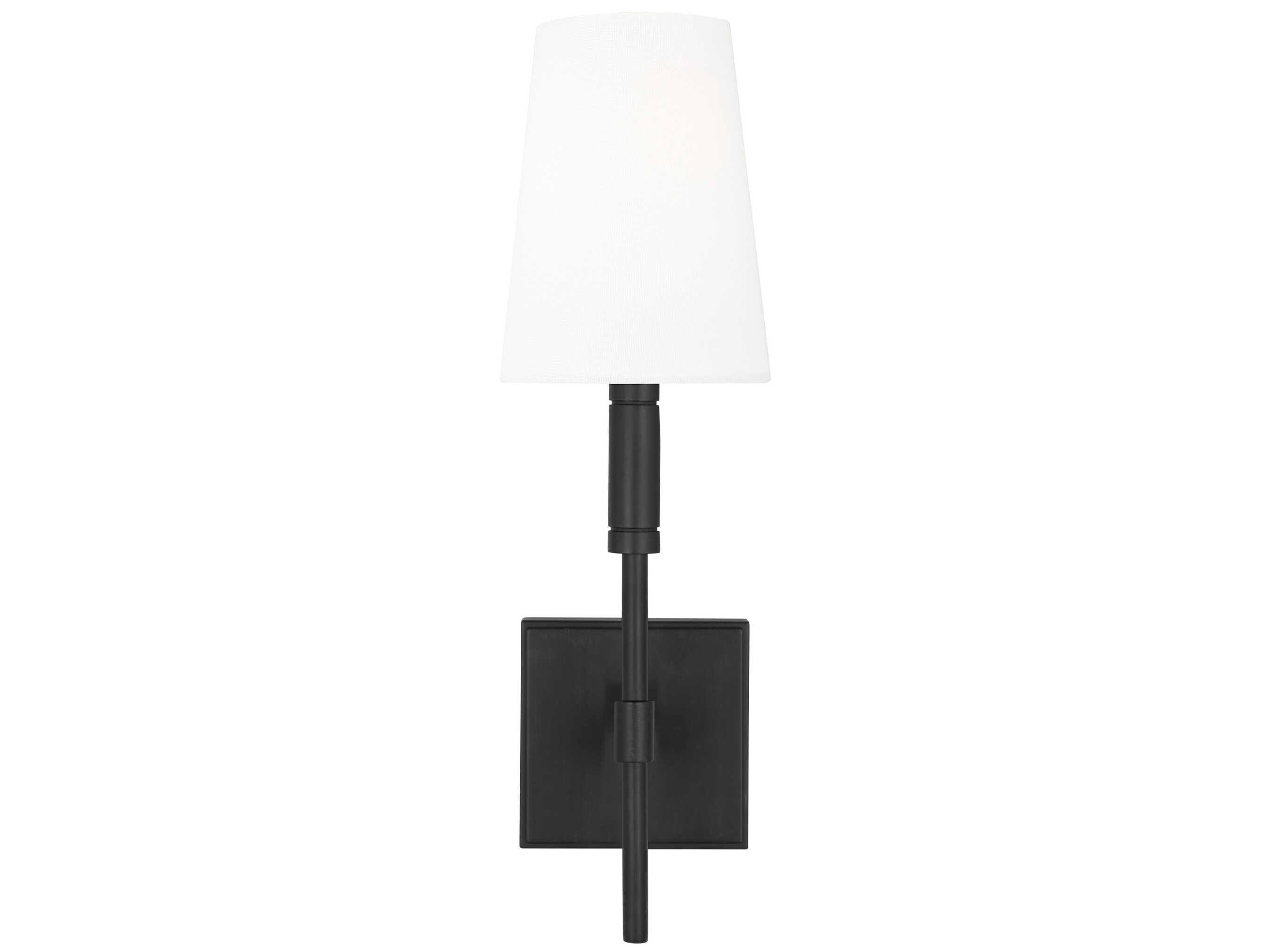 Visual Comfort Studio Beckham Classic 1-Light Aged Iron Black Wall Sconce