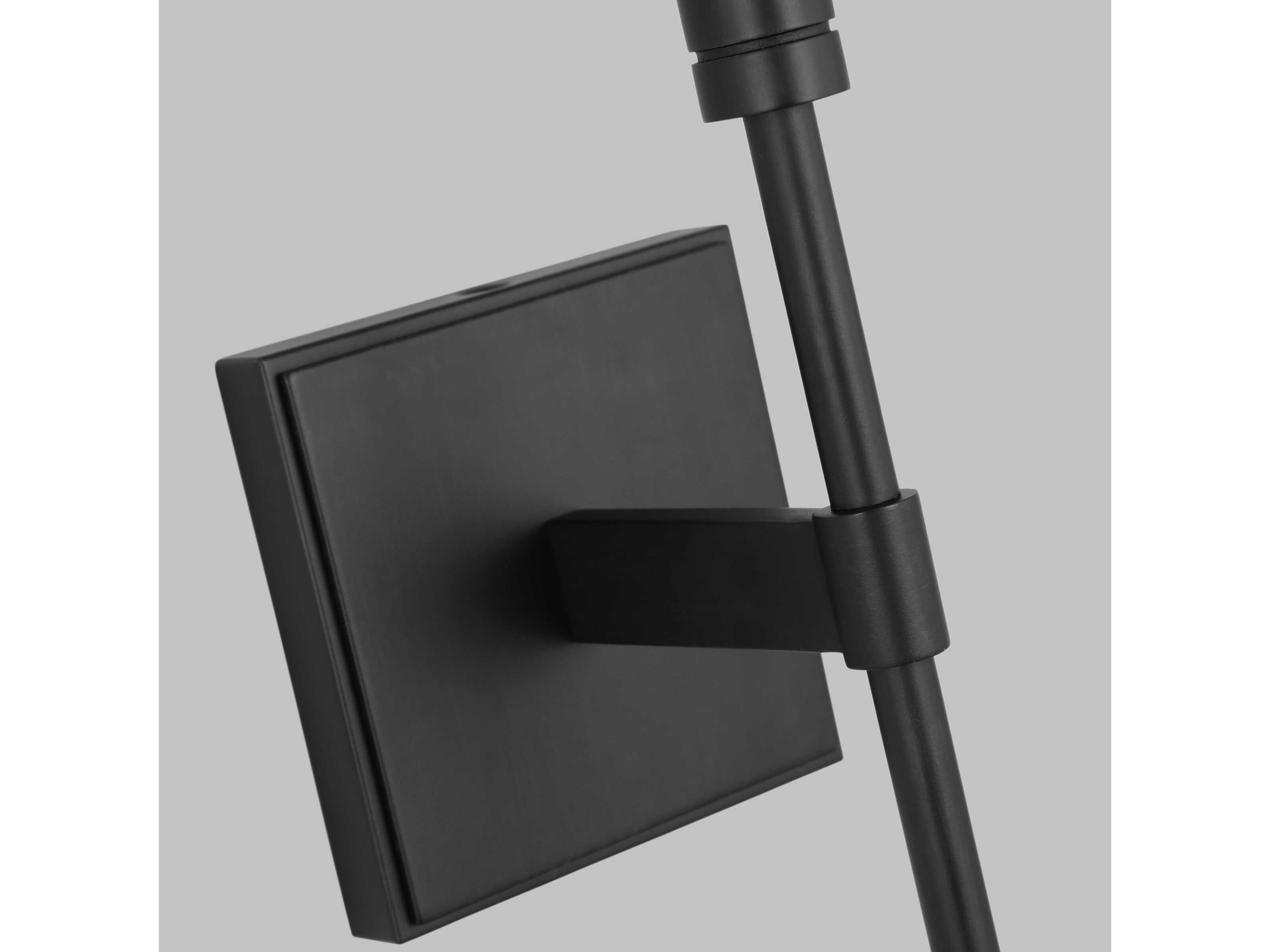 Visual Comfort Studio Beckham Classic 1-Light Aged Iron Black Wall Sconce